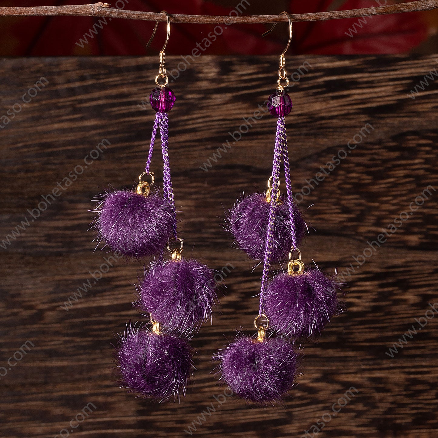Handmade earrings in Bohemian style Earrings for traveling commuting to work