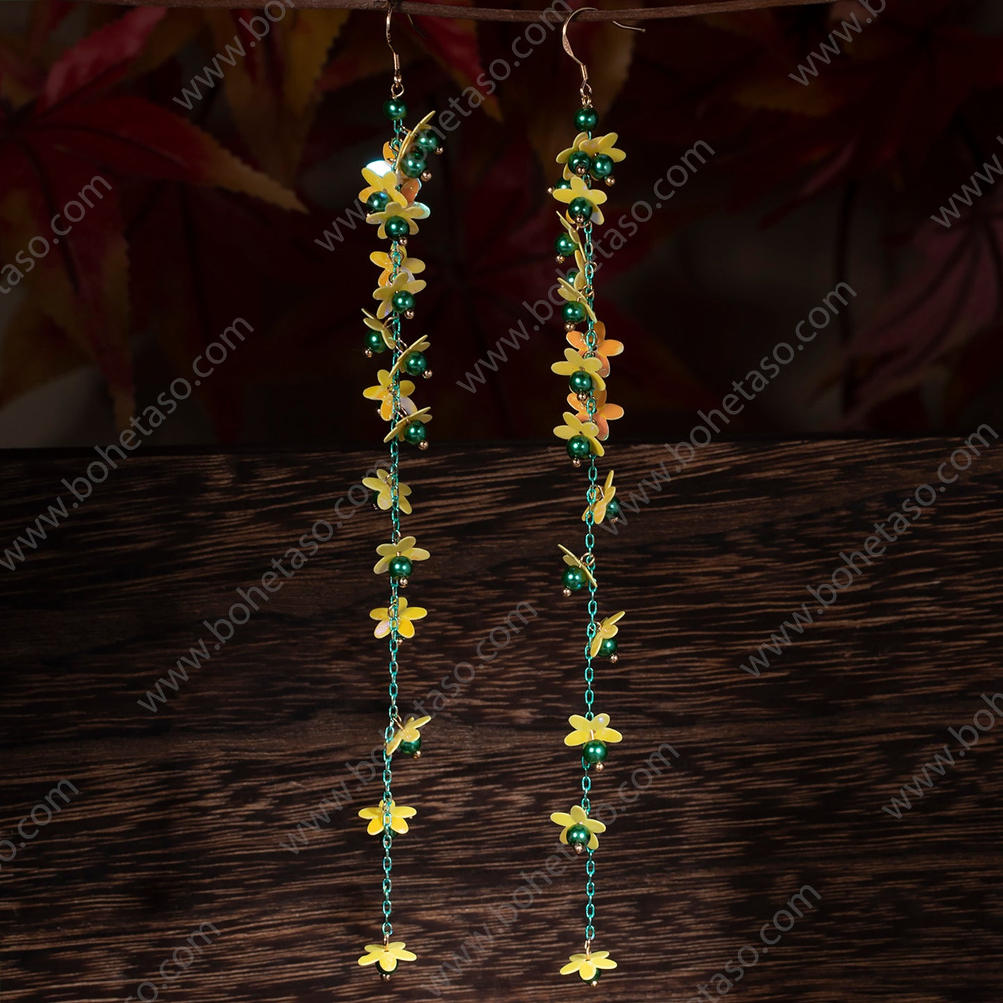 Handmade tassel earrings in Bohemian style Earrings for traveling commuting to work