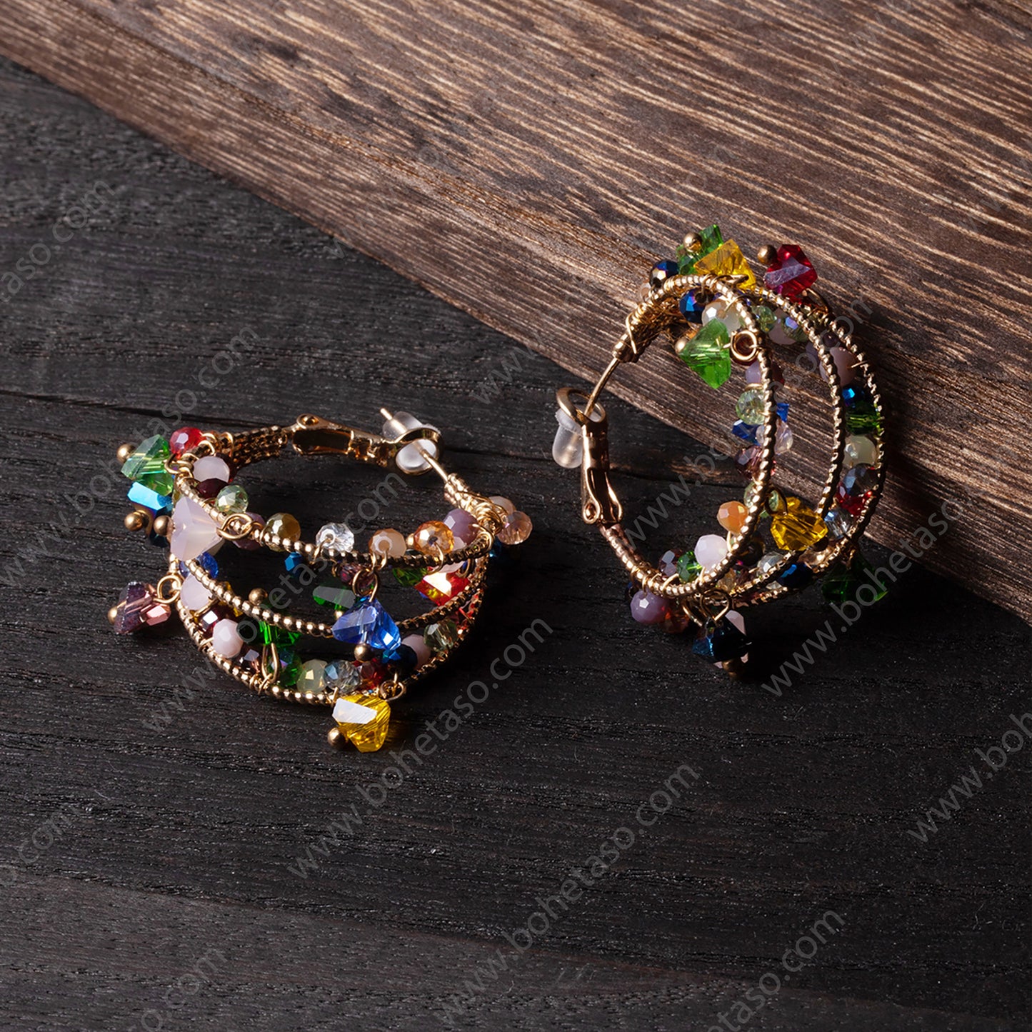 Handmade earrings in Bohemian style Earrings for traveling commuting to work