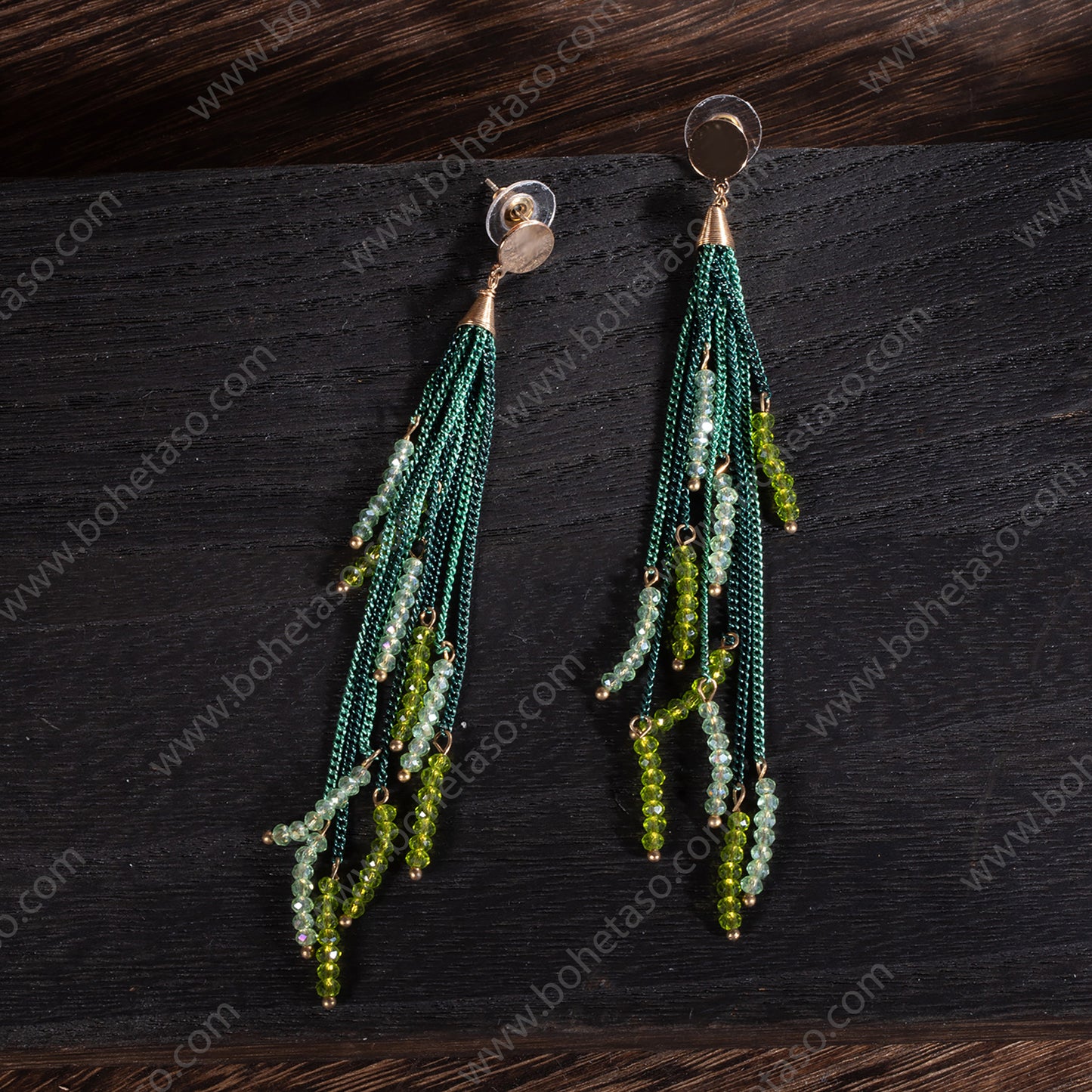 Handmade tassel earrings in Bohemian style Earrings for traveling commuting to work