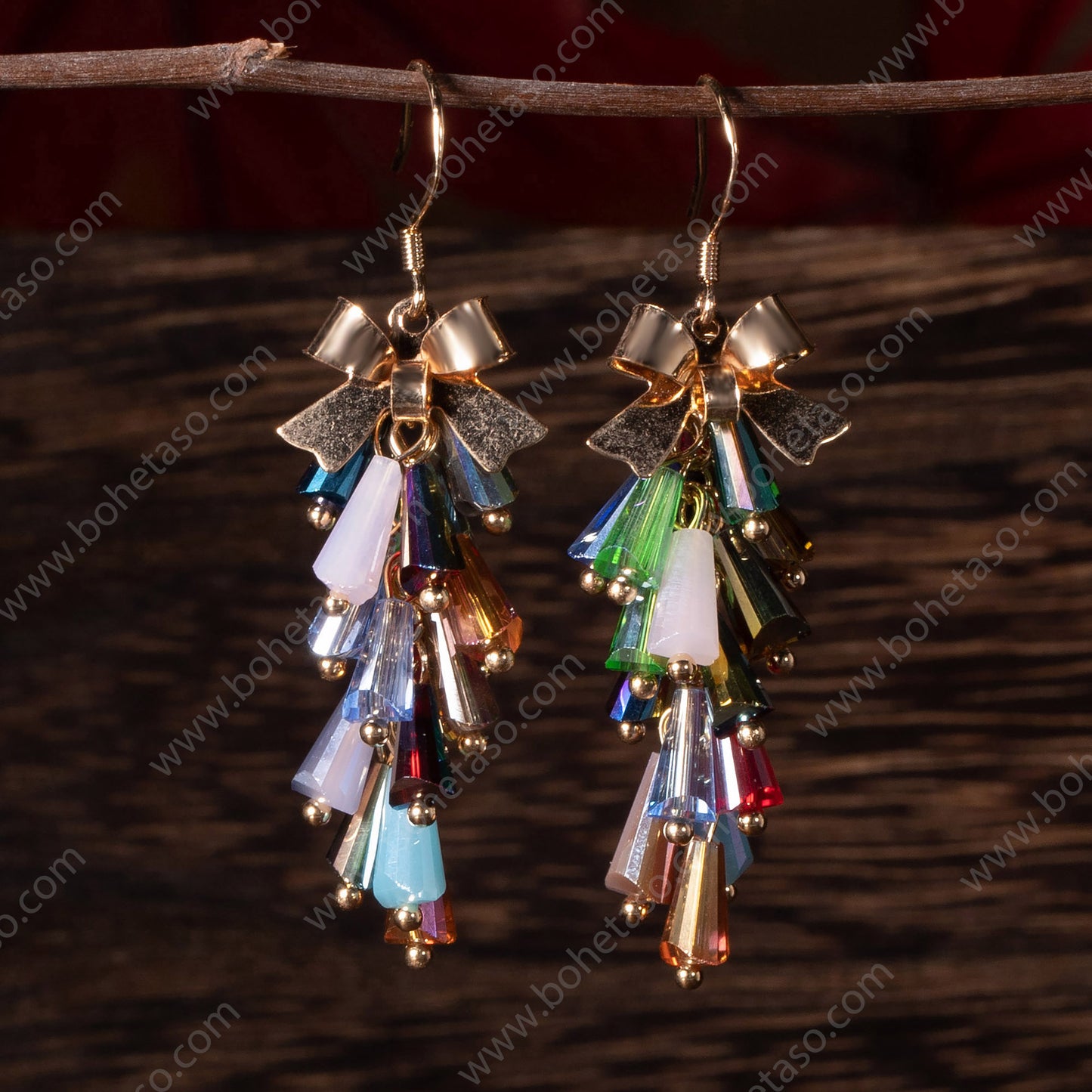 Handmade earrings in Bohemian style Earrings for traveling commuting to work