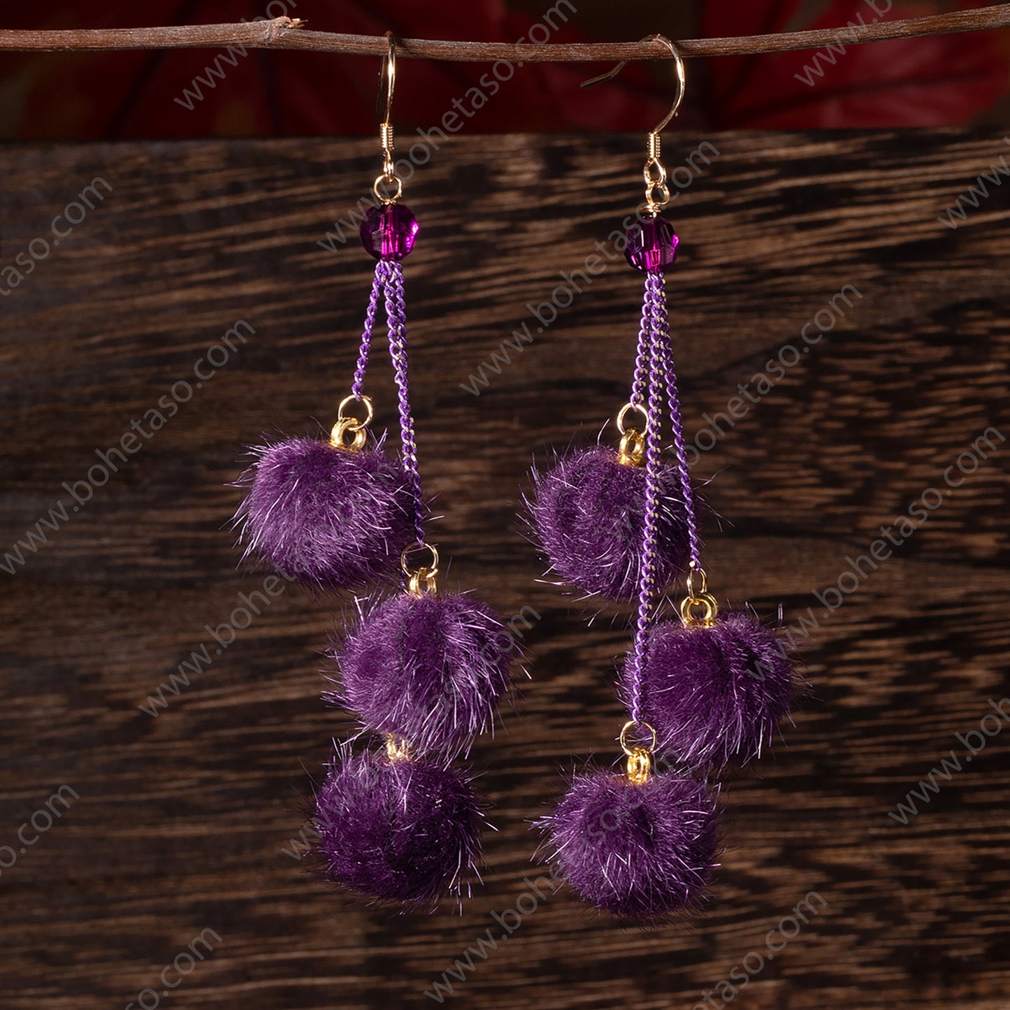 Handmade earrings in Bohemian style Earrings for traveling commuting to work