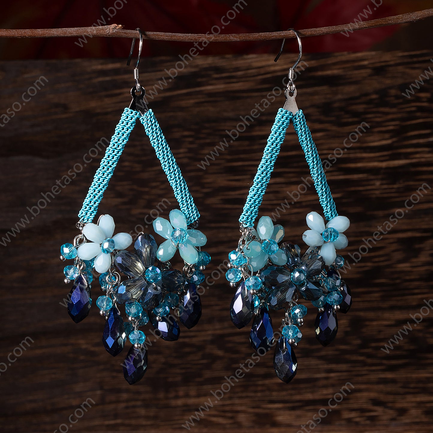 Handmade earrings in Bohemian style Earrings for traveling commuting to work