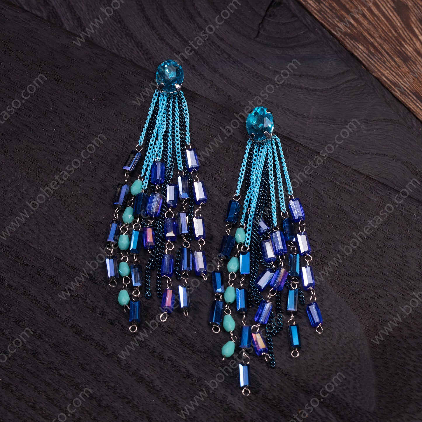 Handmade tassel earrings in Bohemian style Earrings for traveling commuting to work