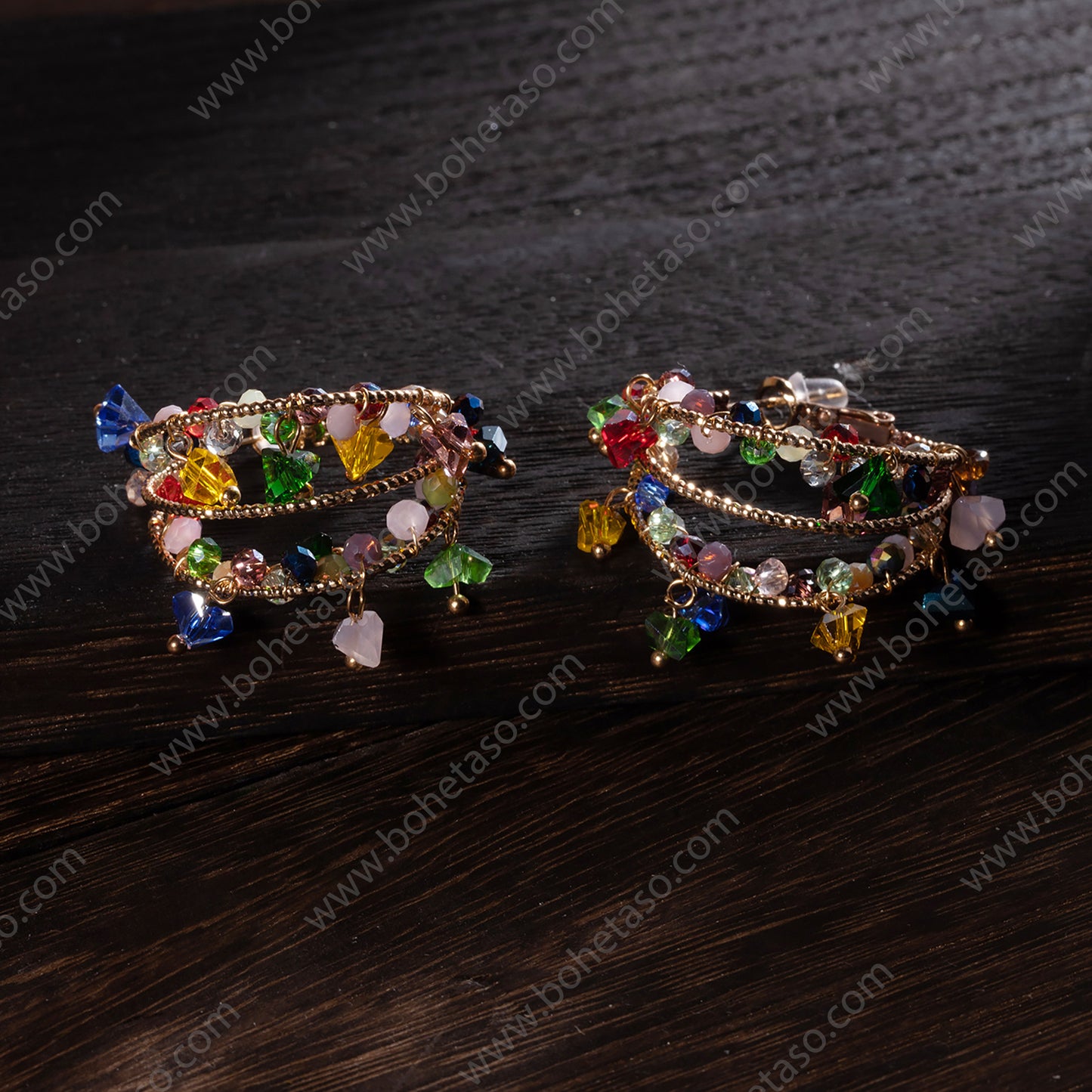 Handmade earrings in Bohemian style Earrings for traveling commuting to work
