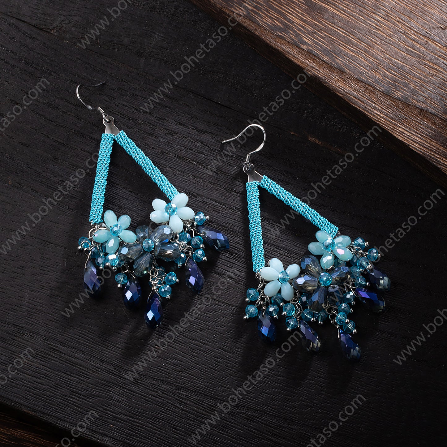 Handmade earrings in Bohemian style Earrings for traveling commuting to work
