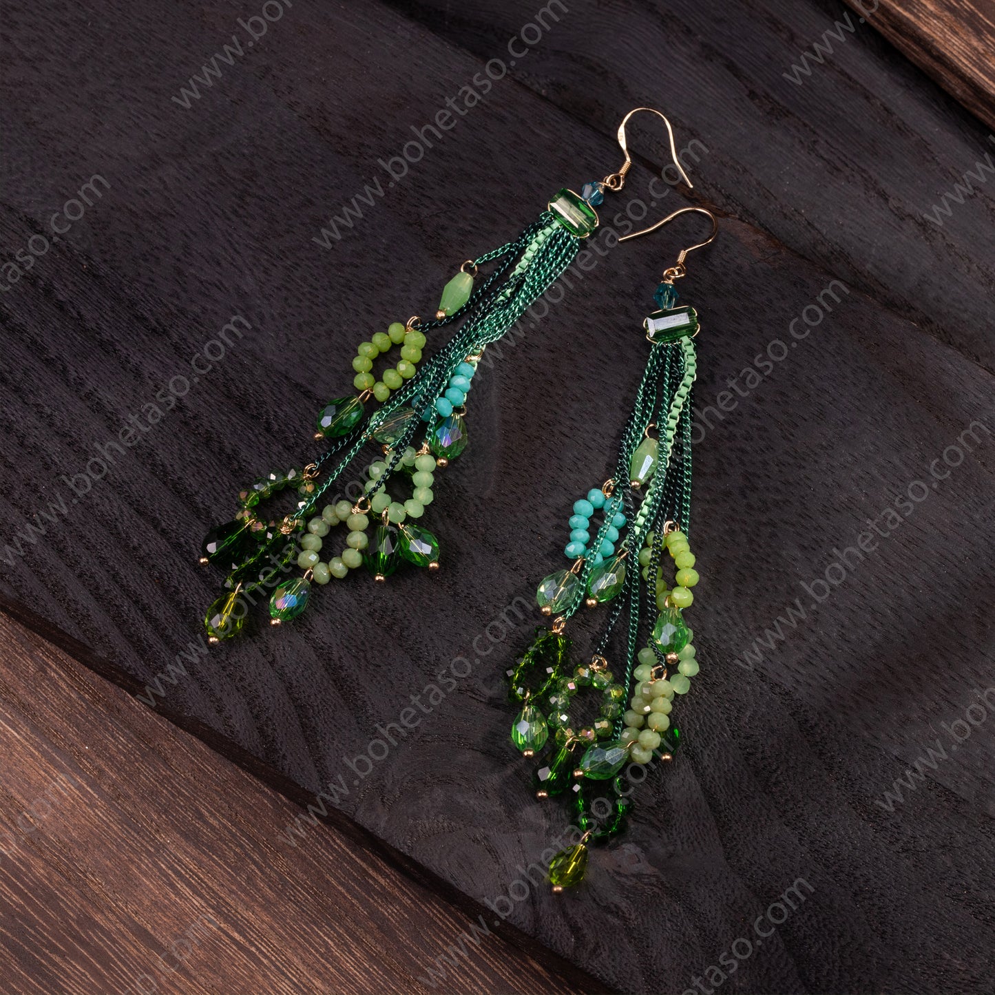 Handmade tassel earrings in Bohemian style Earrings for traveling commuting to work