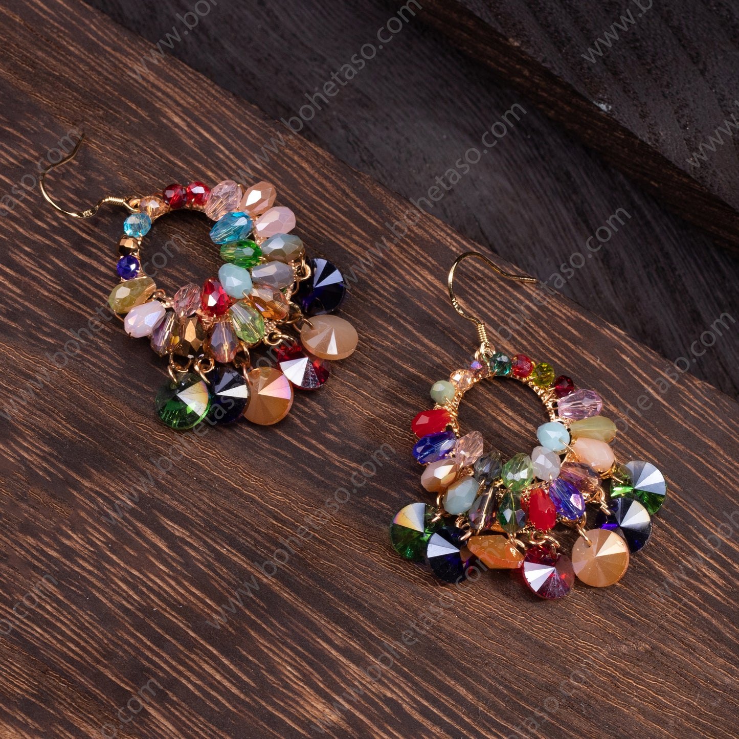 Handmade earrings in Bohemian style Earrings for traveling commuting to work
