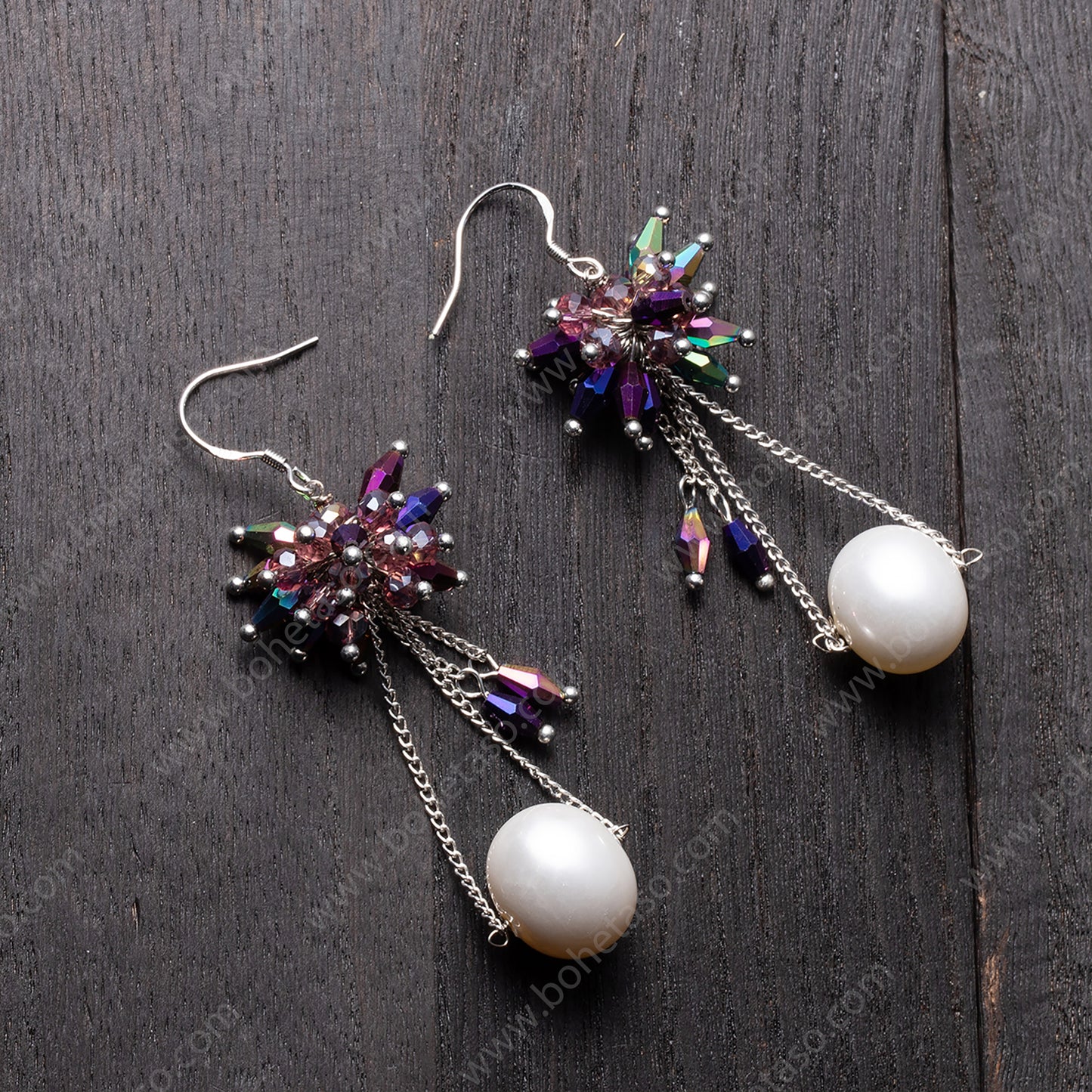 Handmade earrings in Bohemian style Earrings for traveling commuting to work