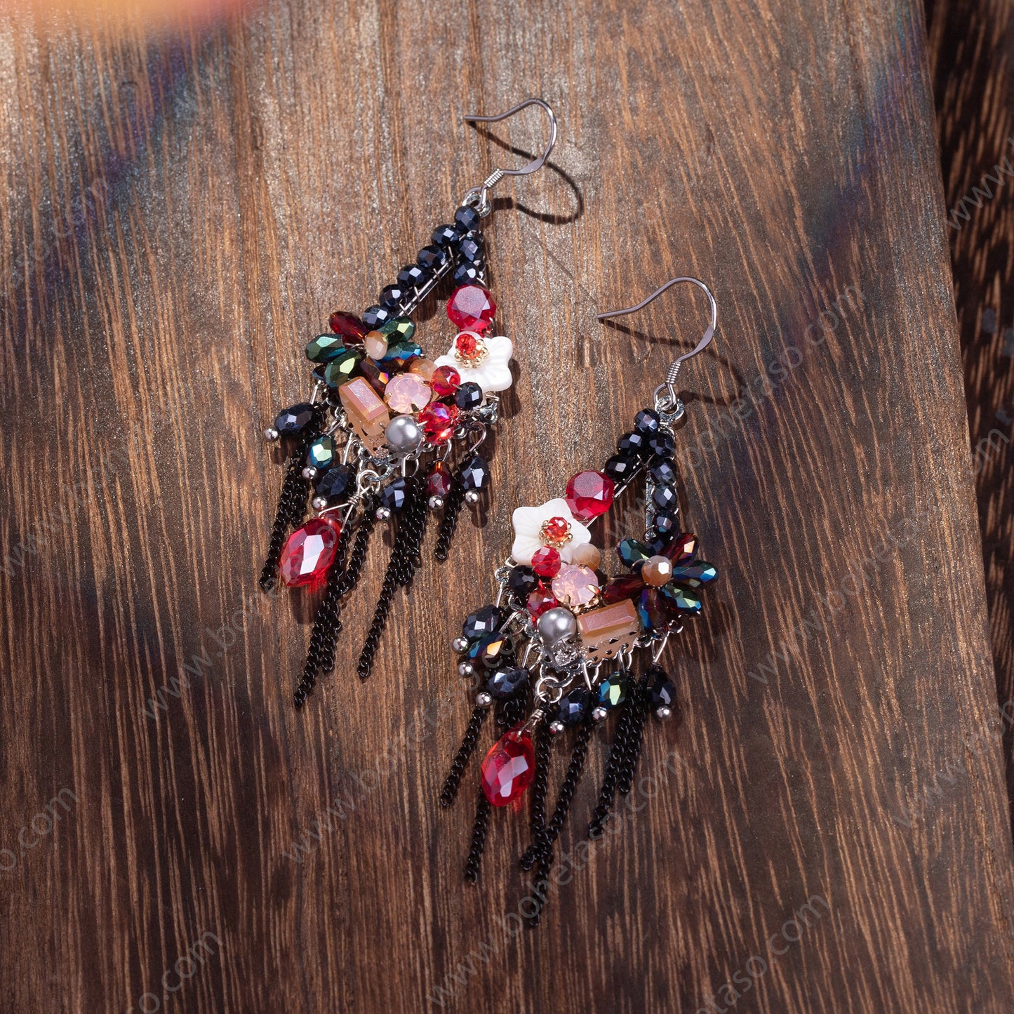 Handmade tassel earrings in Bohemian style Earrings for traveling commuting to work giving to friends and giving yourself exquisite gifts