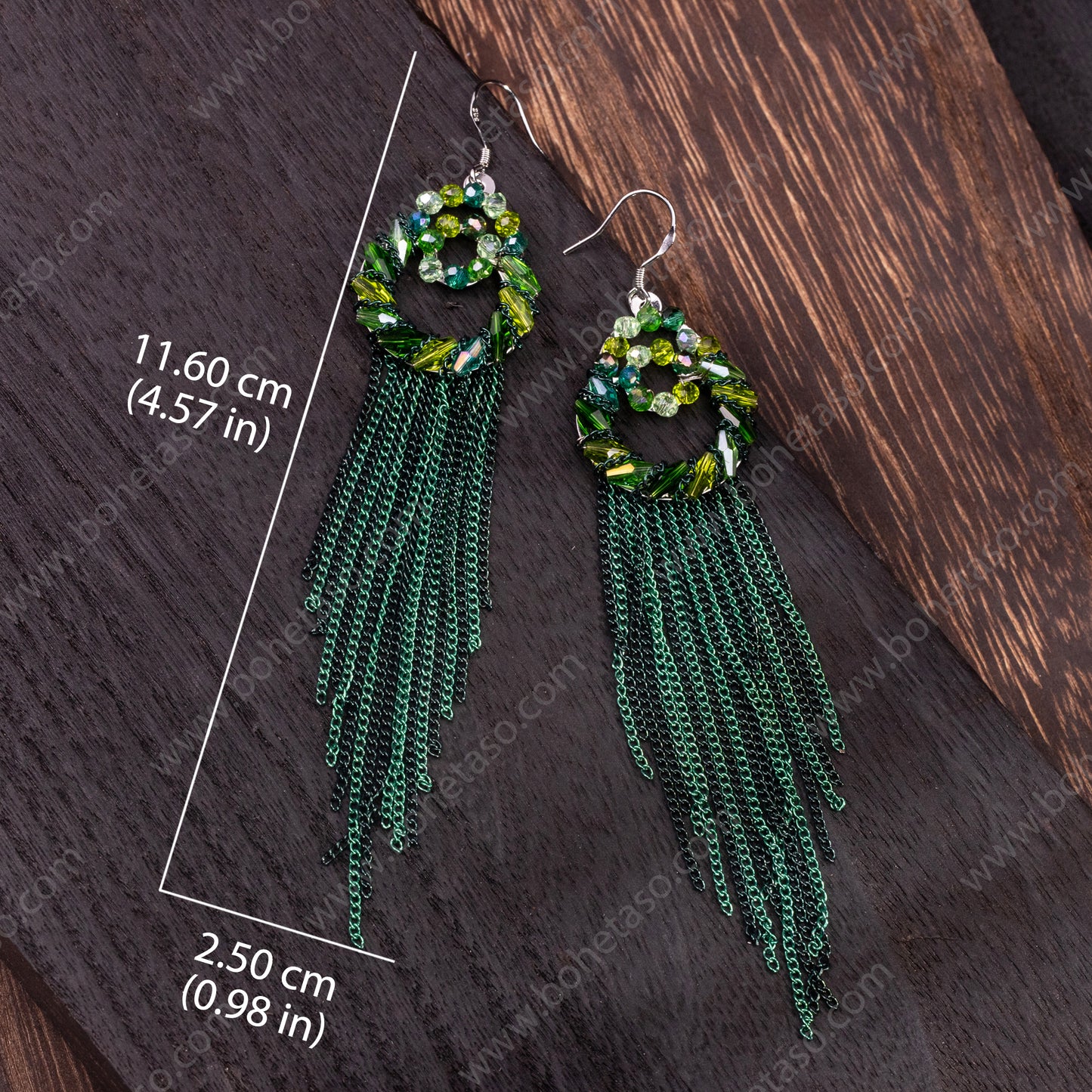 Handmade tassel earrings in Bohemian style Earrings for traveling commuting to work