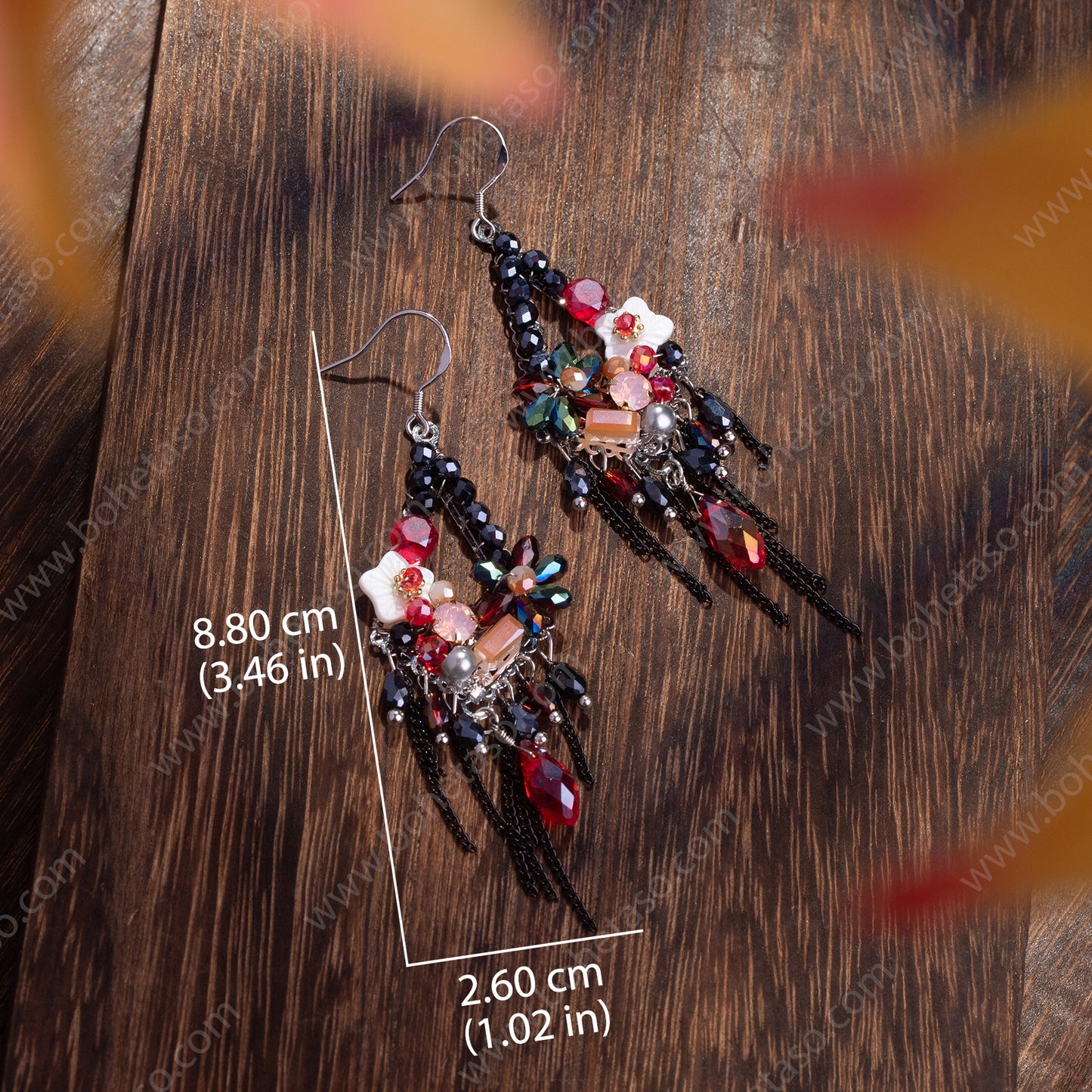 Handmade tassel earrings in Bohemian style Earrings for traveling commuting to work giving to friends and giving yourself exquisite gifts