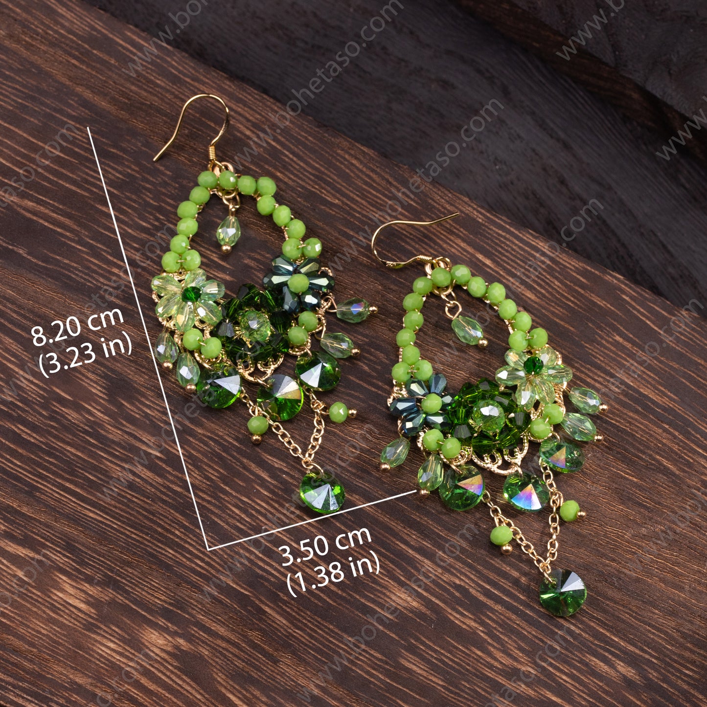 Handmade tassel earrings in Bohemian style Earrings for traveling commuting to work