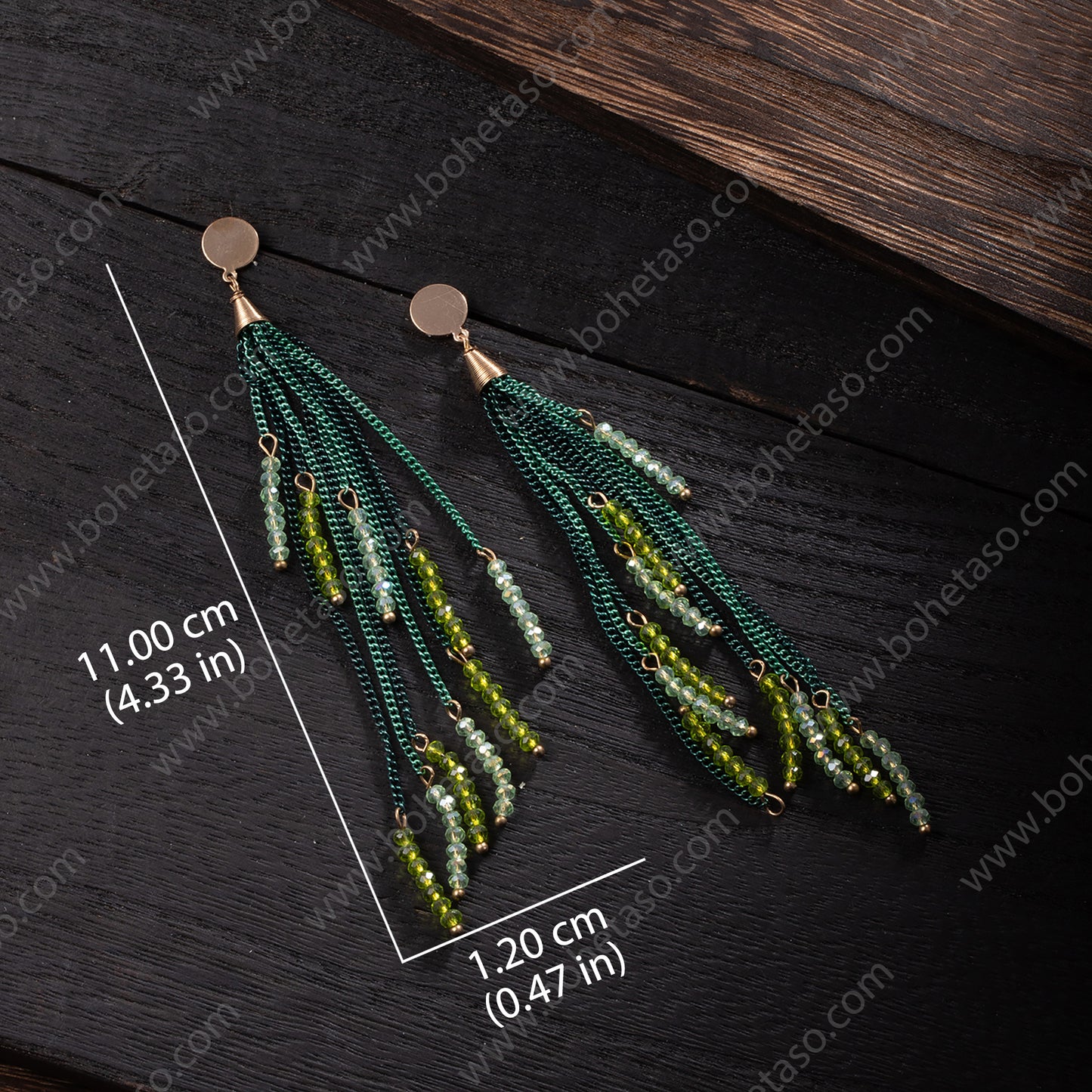 Handmade tassel earrings in Bohemian style Earrings for traveling commuting to work