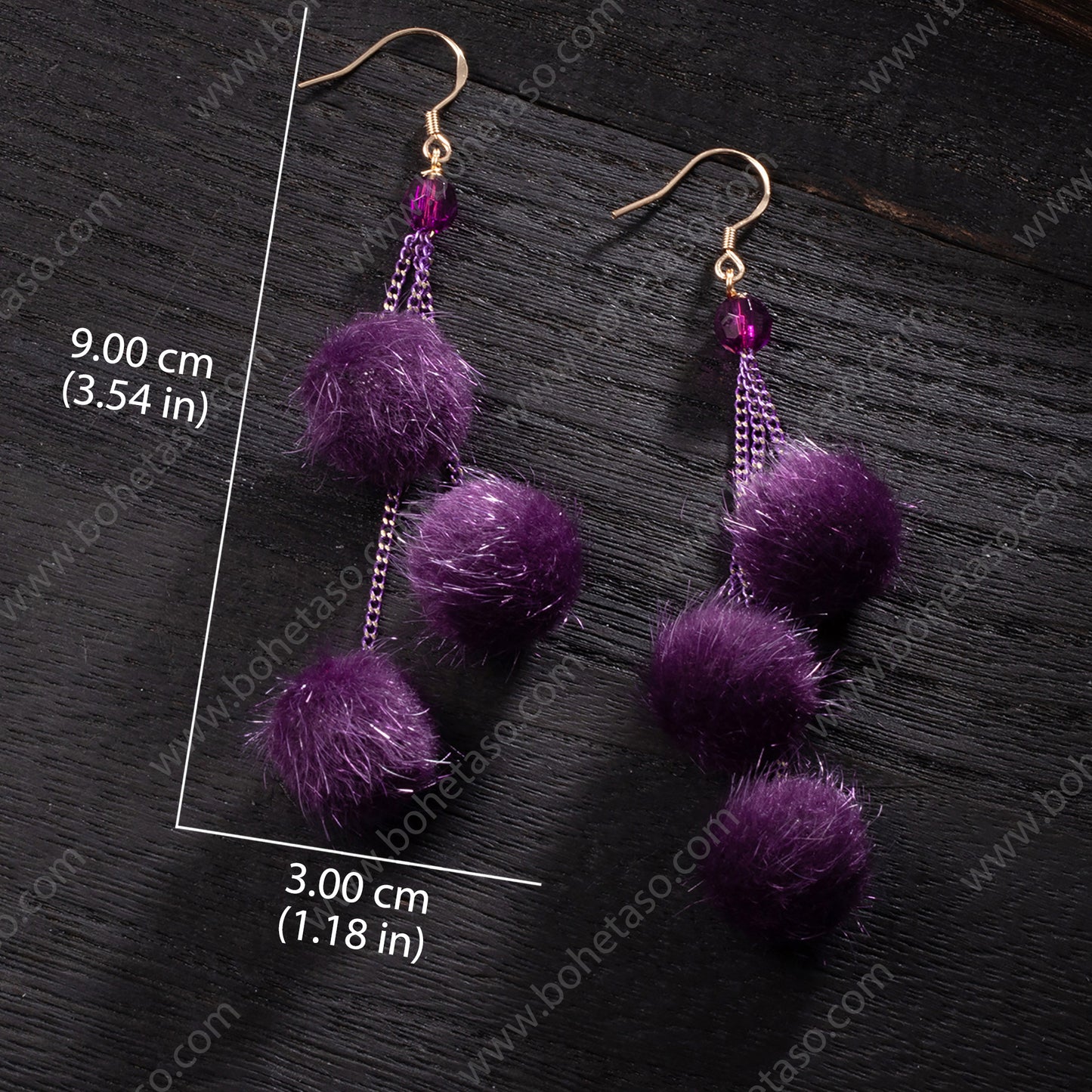 Handmade earrings in Bohemian style Earrings for traveling commuting to work