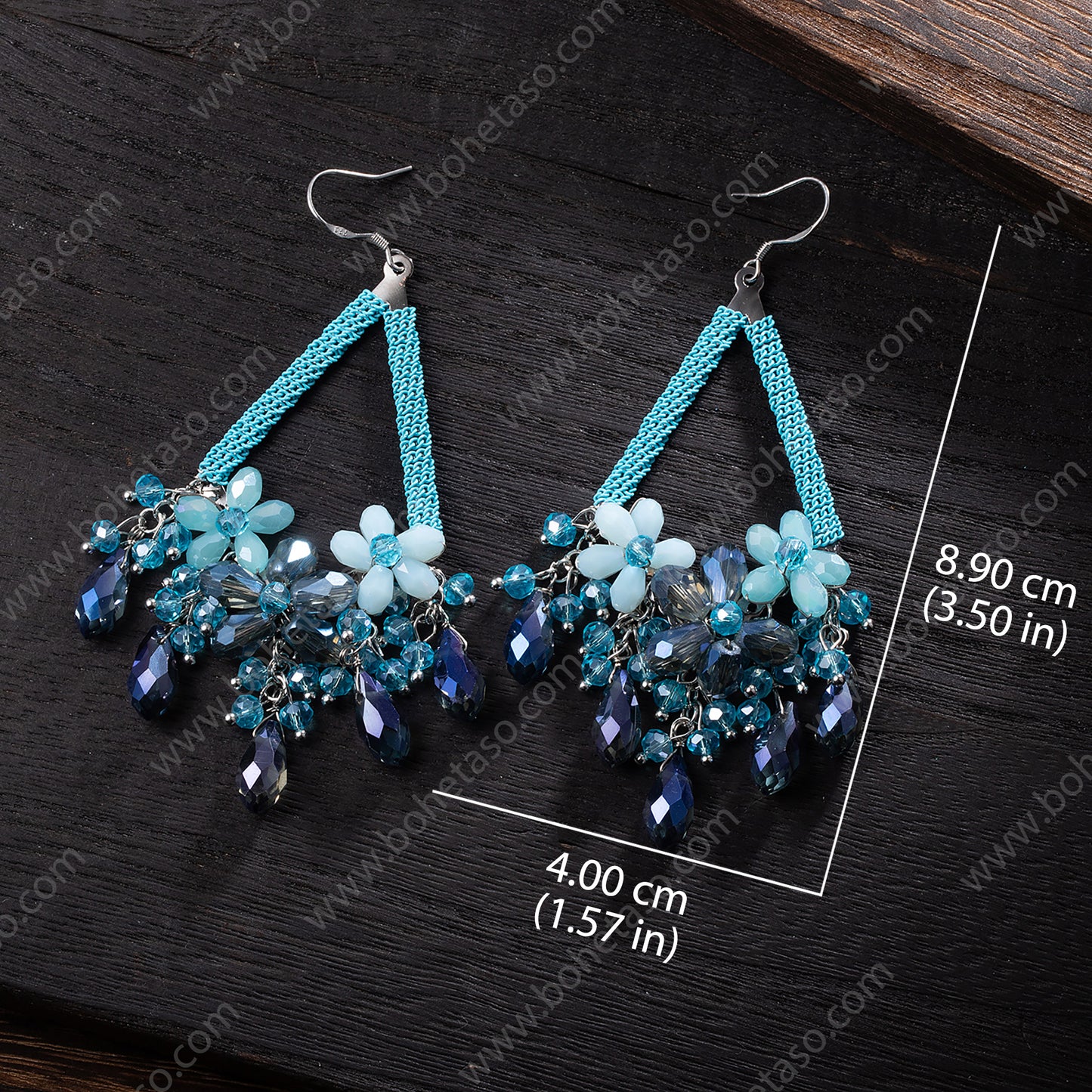 Handmade earrings in Bohemian style Earrings for traveling commuting to work