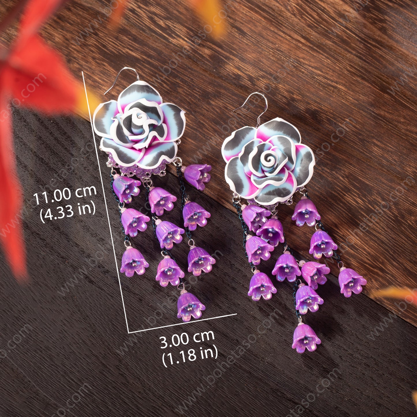 Bohemian Fashionable Su Earrings for Women's Outgoing Travel, Gathering, Exquisite Small and Popular Earrings