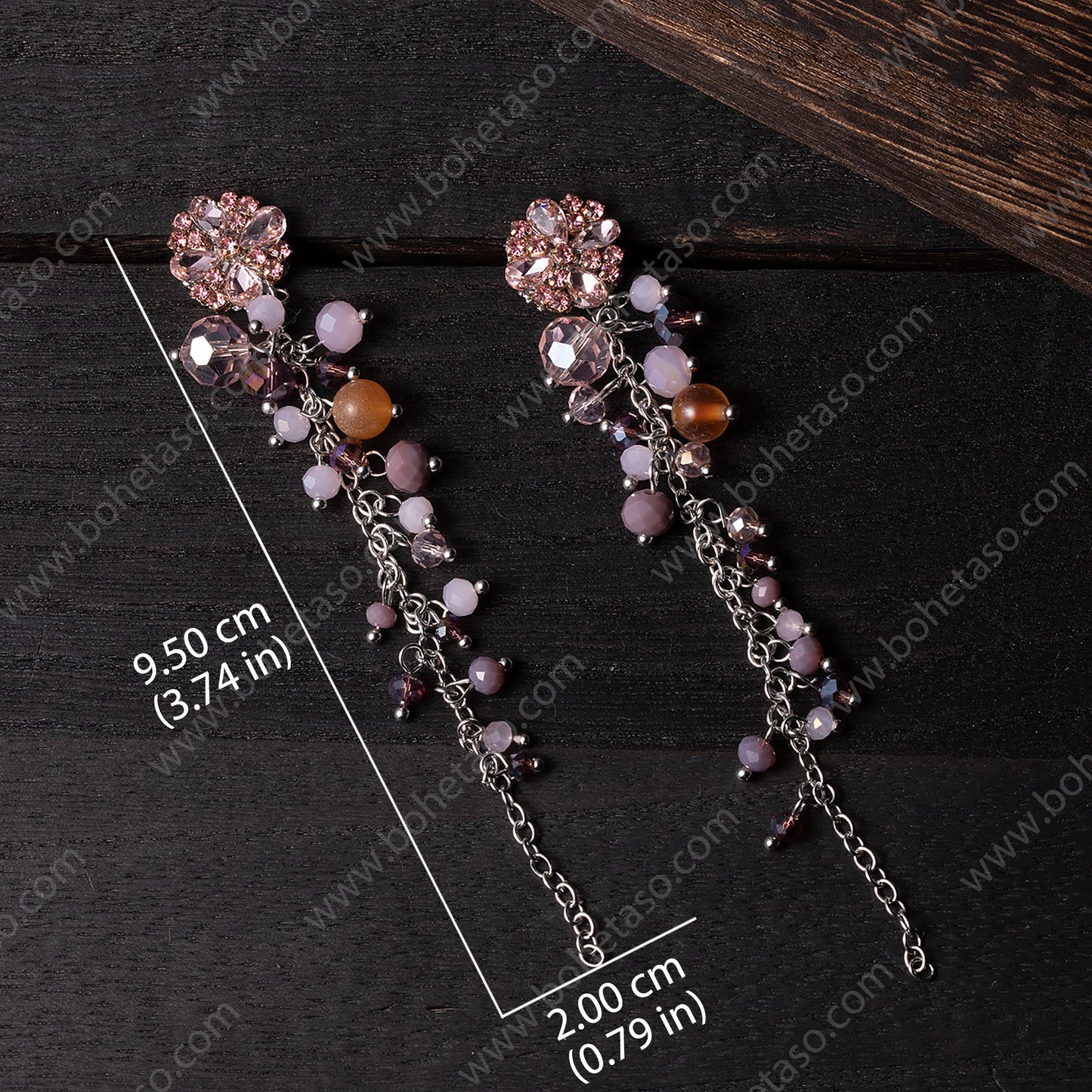 Handmade earrings in Bohemian style Earrings for traveling commuting to work