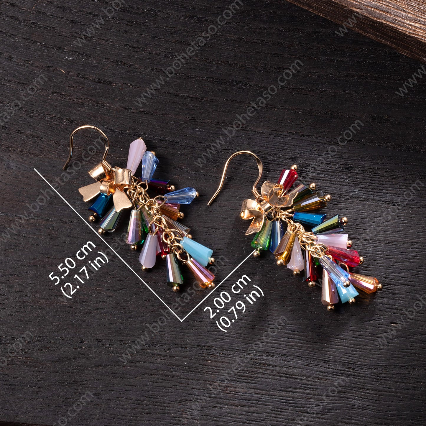 Handmade earrings in Bohemian style Earrings for traveling commuting to work