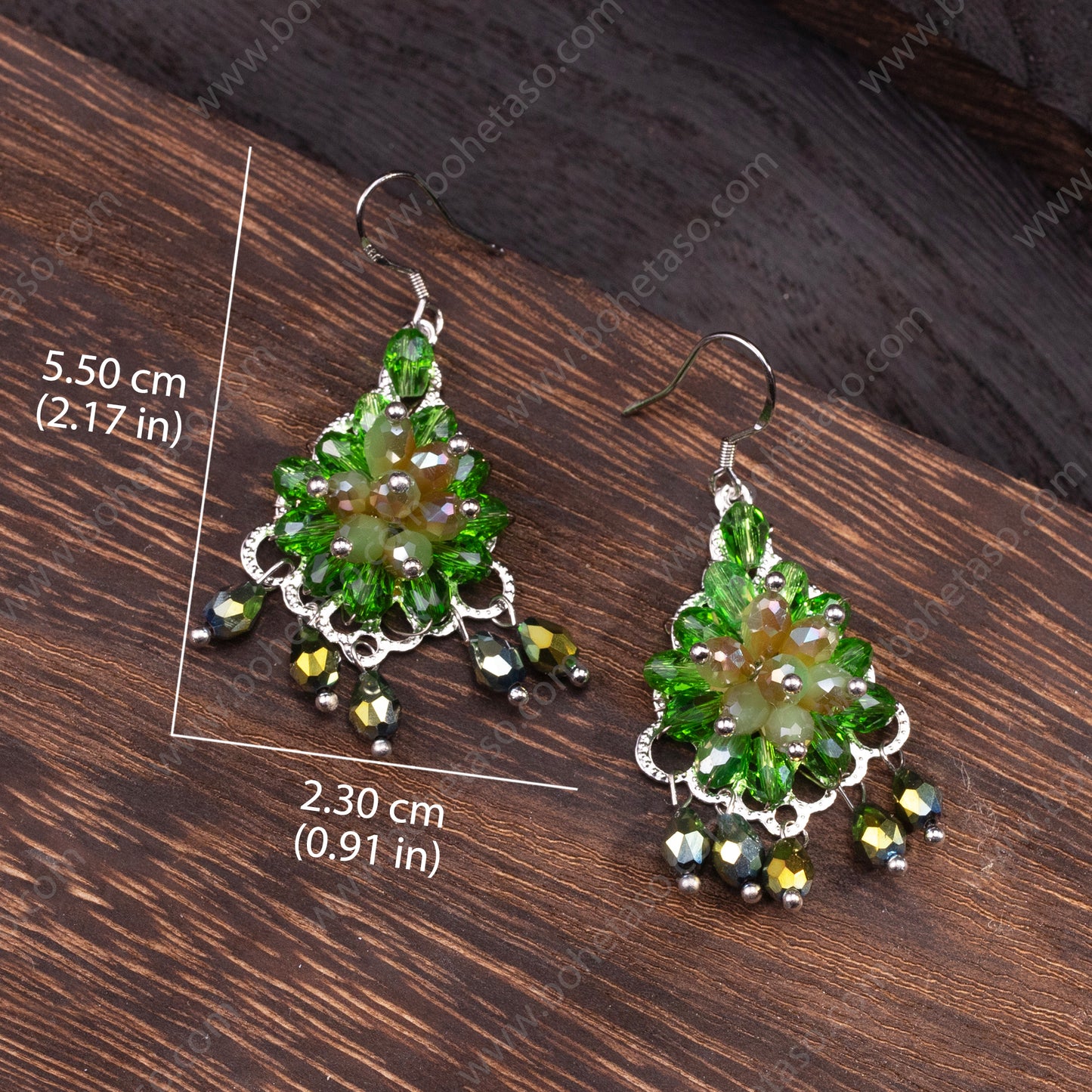 Handmade tassel earrings in Bohemian style Earrings for traveling commuting to work