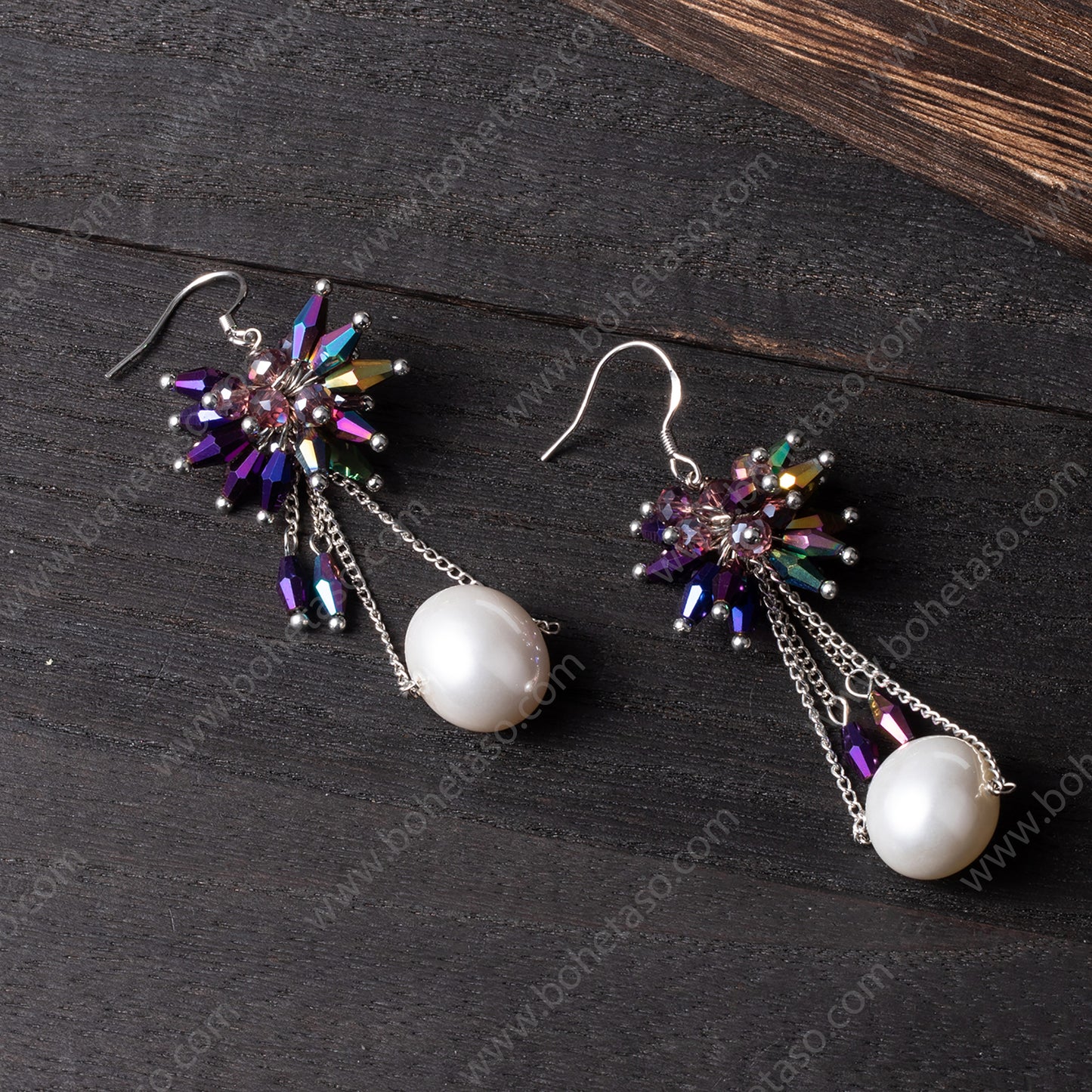 Handmade earrings in Bohemian style Earrings for traveling commuting to work