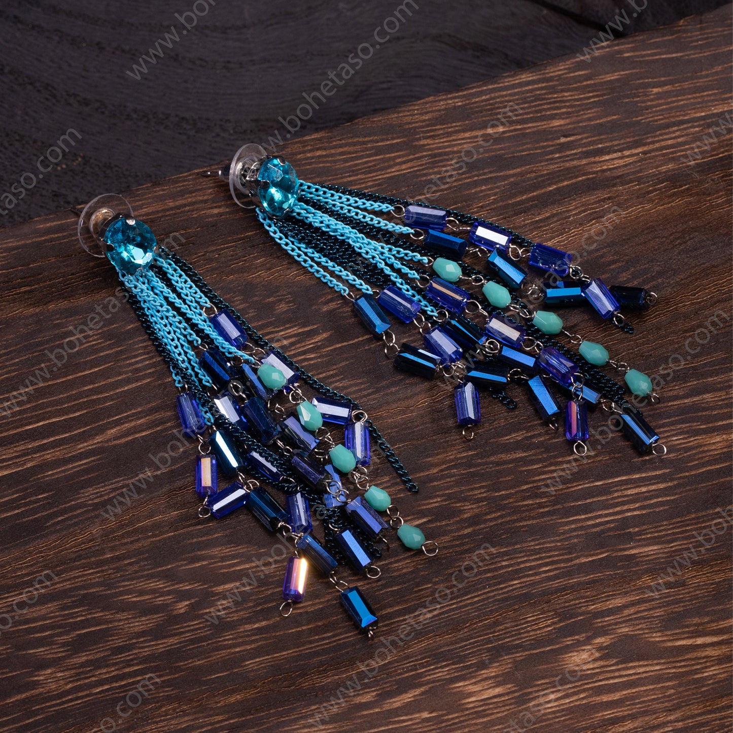 Handmade tassel earrings in Bohemian style Earrings for traveling commuting to work