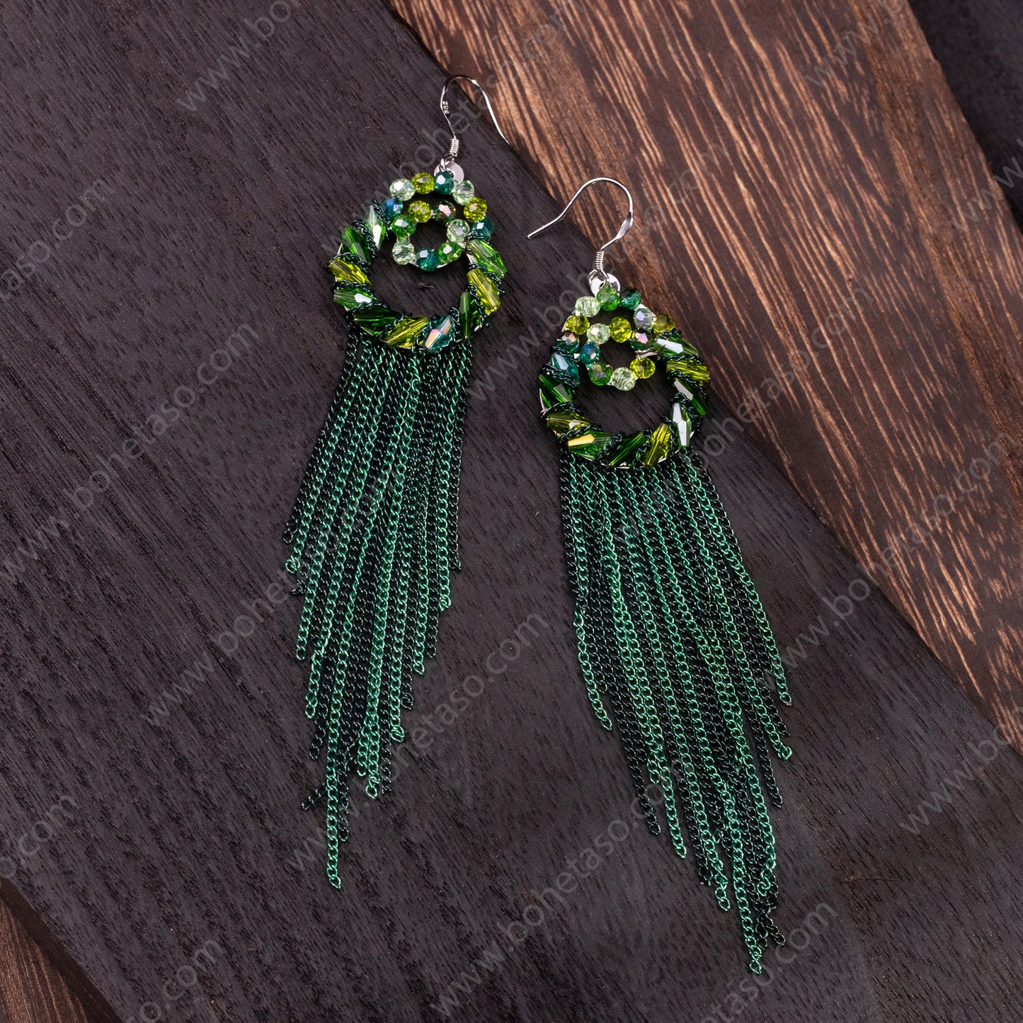 Handmade tassel earrings in Bohemian style Earrings for traveling commuting to work