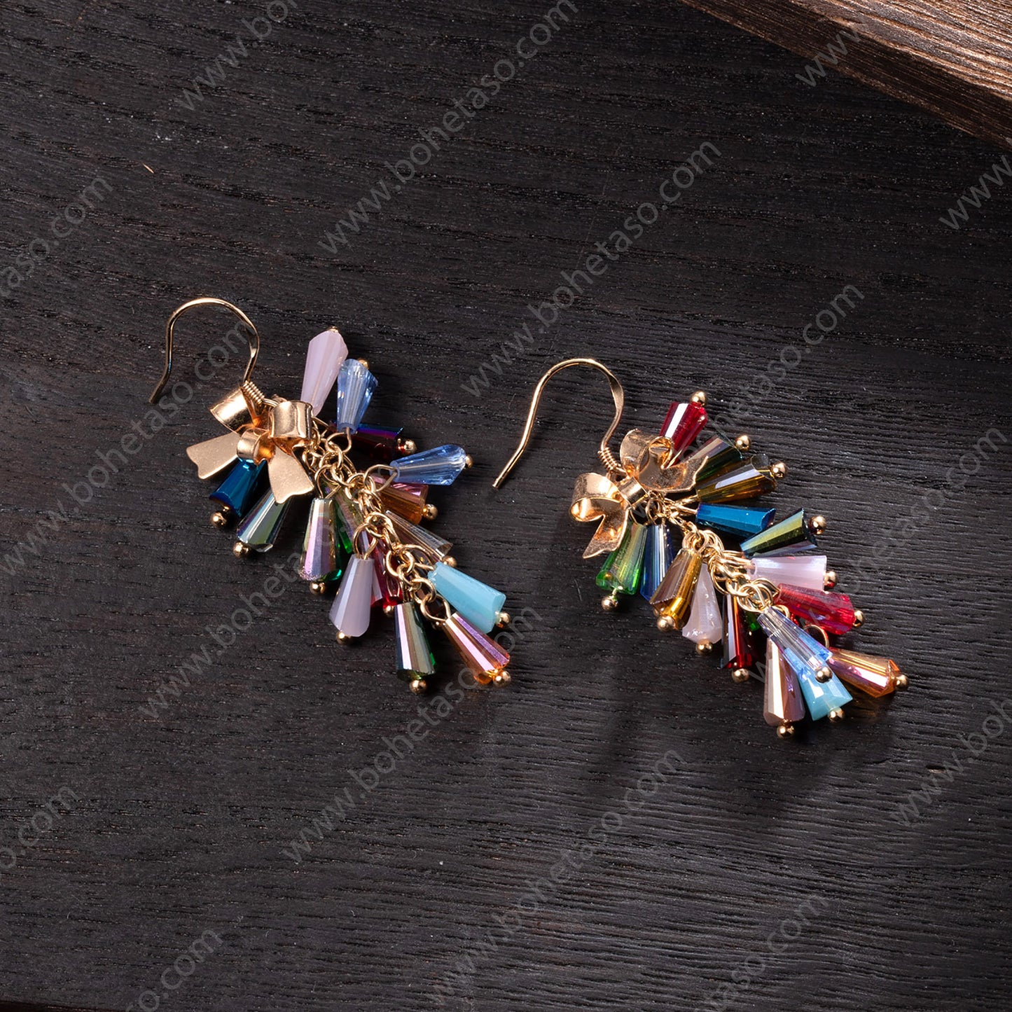 Handmade earrings in Bohemian style Earrings for traveling commuting to work