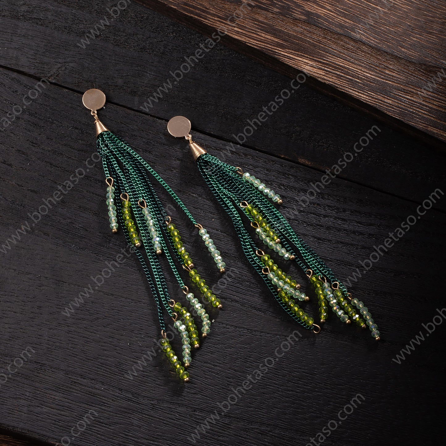 Handmade tassel earrings in Bohemian style Earrings for traveling commuting to work