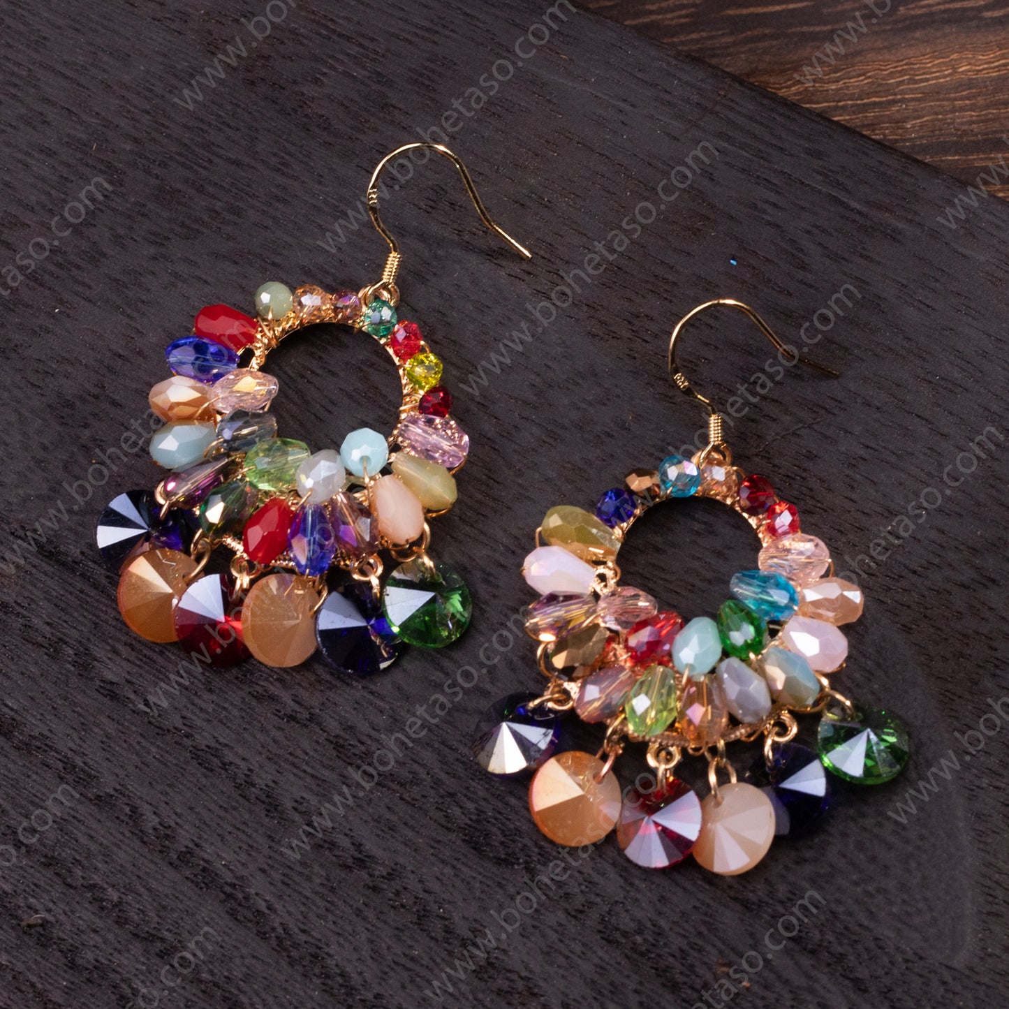 Handmade earrings in Bohemian style Earrings for traveling commuting to work