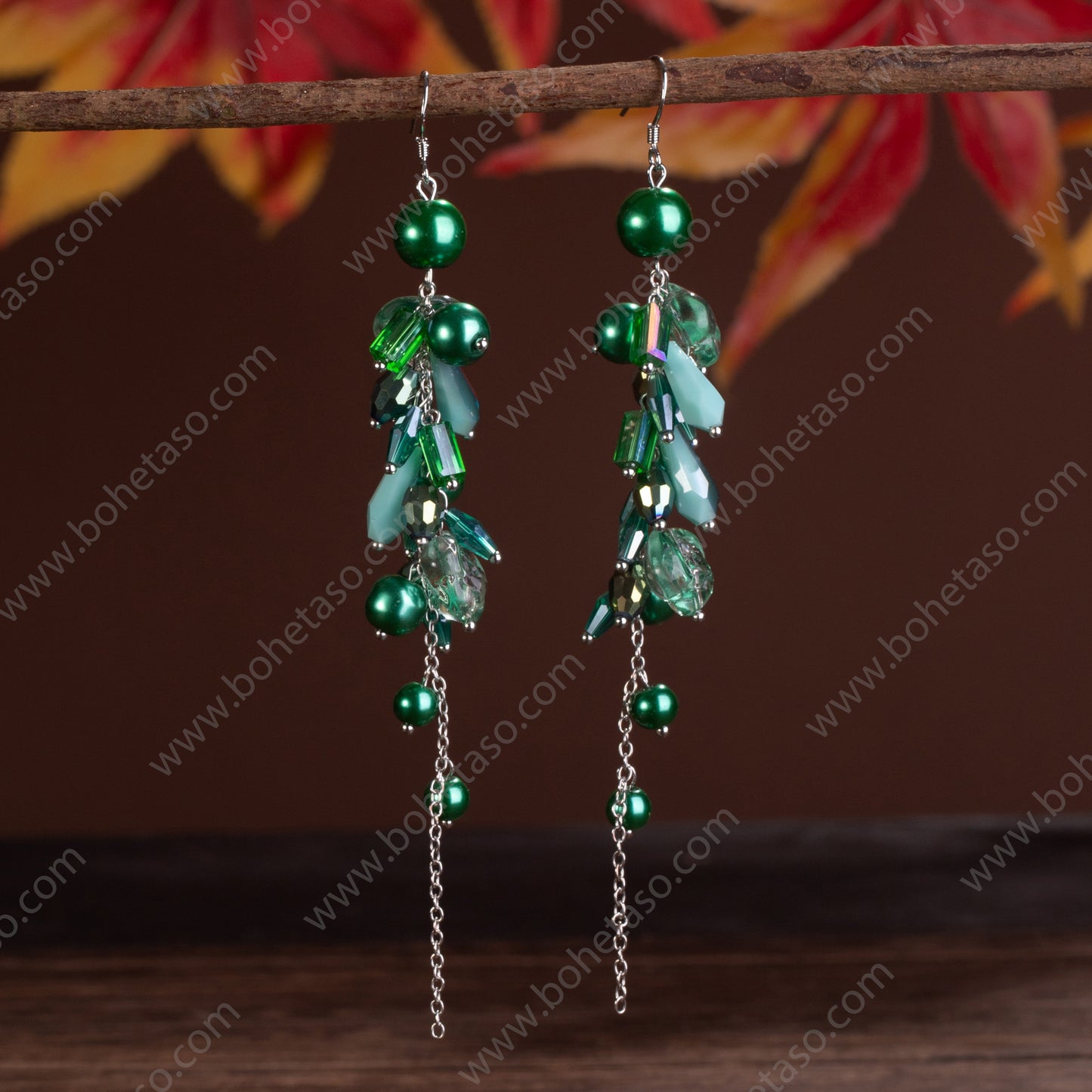 Handmade earrings in Bohemian style Earrings for traveling commuting to work