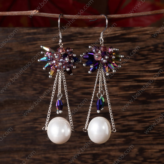 Handmade earrings in Bohemian style Earrings for traveling commuting to work