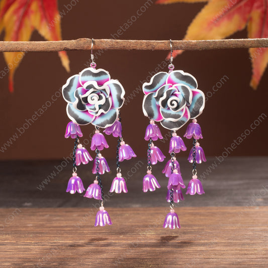 Bohemian Fashionable Su Earrings for Women's Outgoing Travel, Gathering, Exquisite Small and Popular Earrings