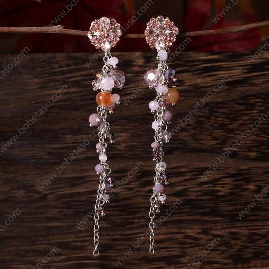 Handmade earrings in Bohemian style Earrings for traveling commuting to work