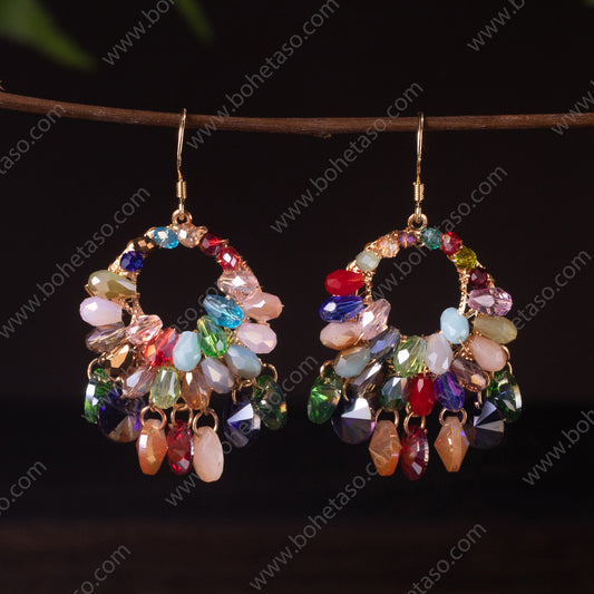 Handmade earrings in Bohemian style Earrings for traveling commuting to work