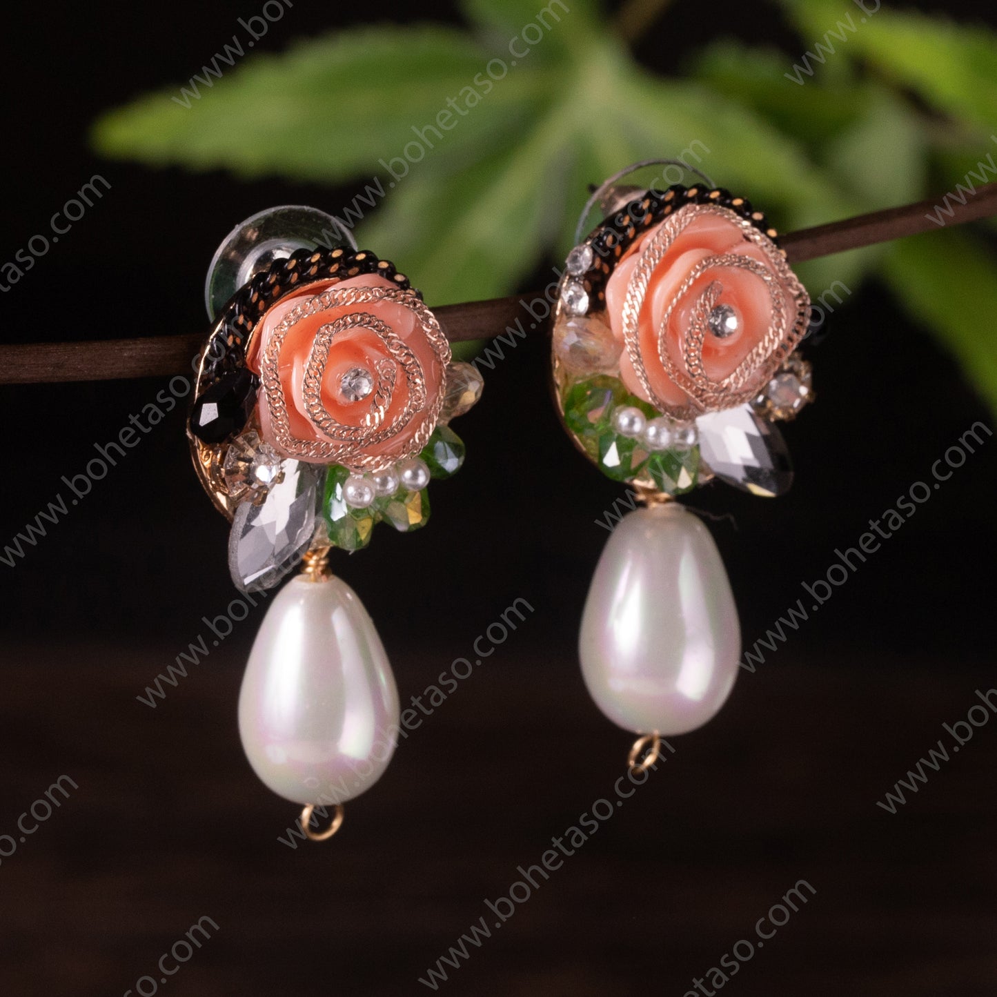 Handmade earrings in Bohemian style Earrings for traveling commuting to work