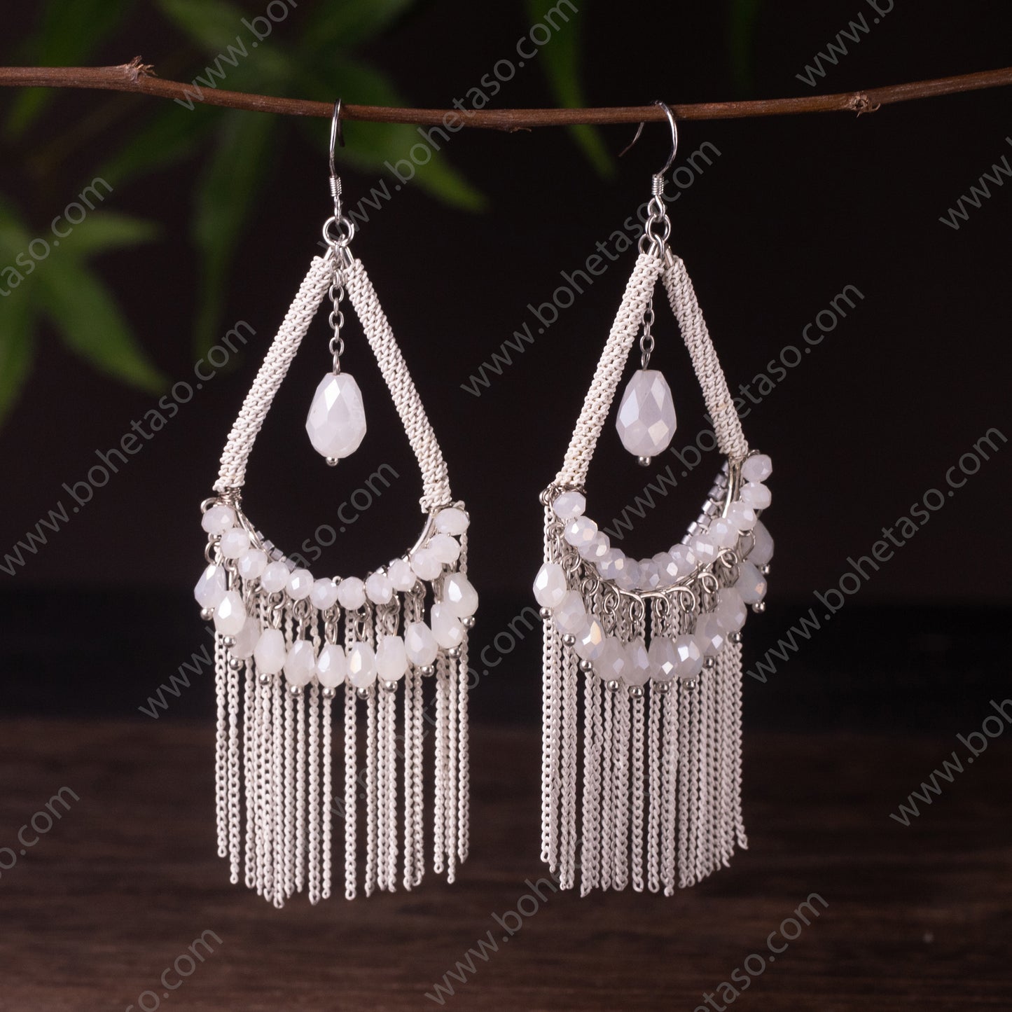 Handmade tassel earrings in Bohemian style Earrings for traveling commuting to work