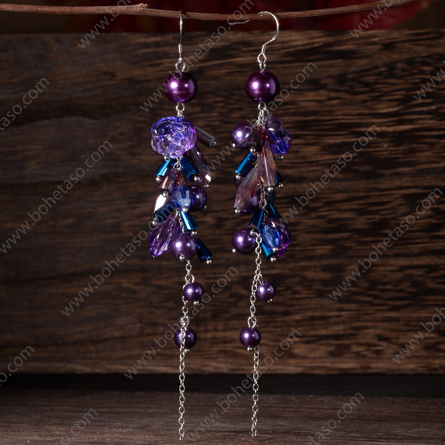 Handmade earrings in Bohemian style Earrings for traveling commuting to work