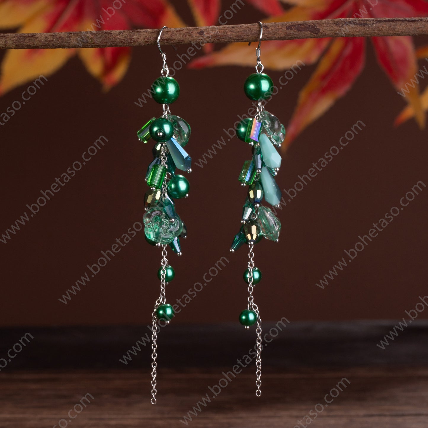 Handmade earrings in Bohemian style Earrings for traveling commuting to work