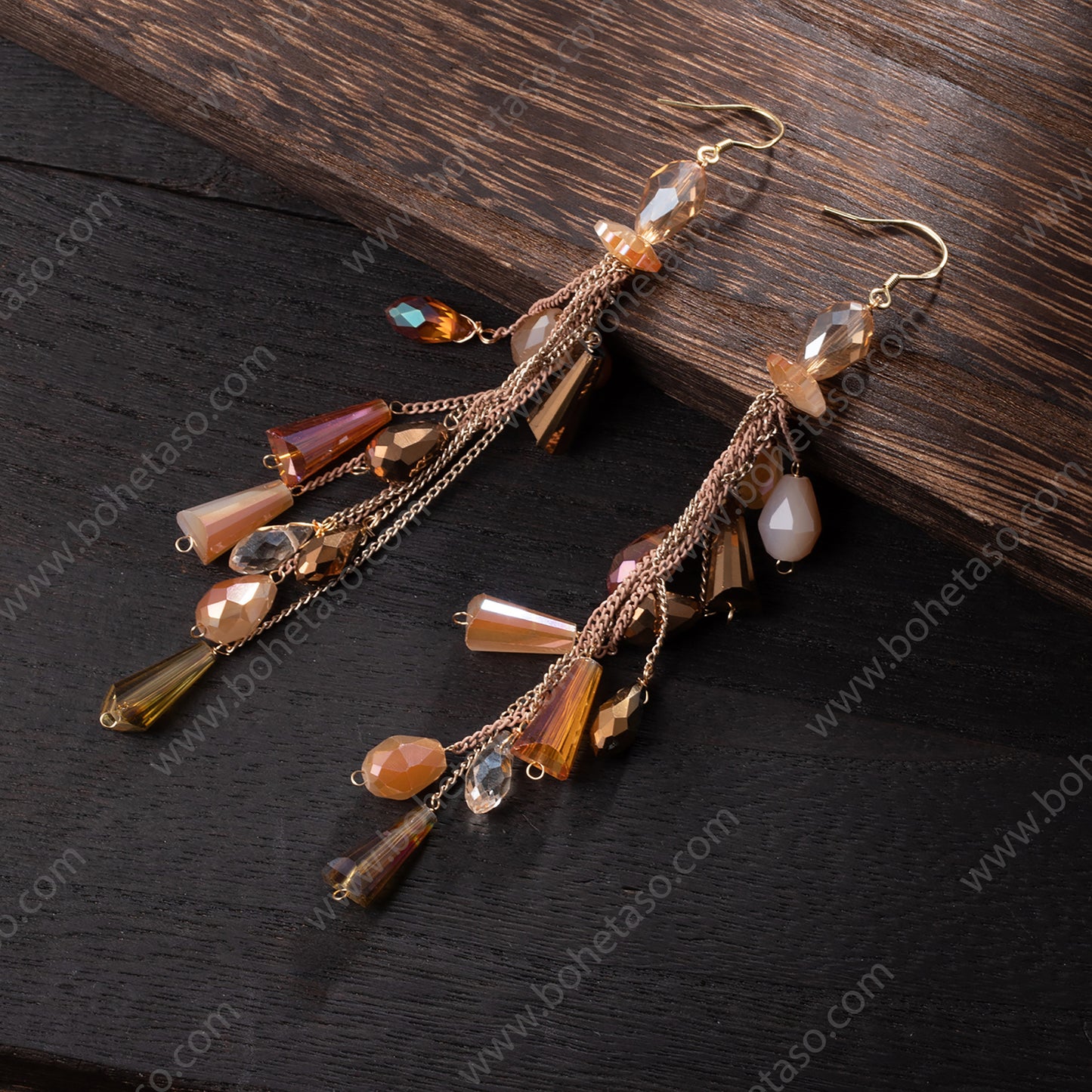 Handmade tassel earrings in Bohemian style Earrings for traveling commuting to work