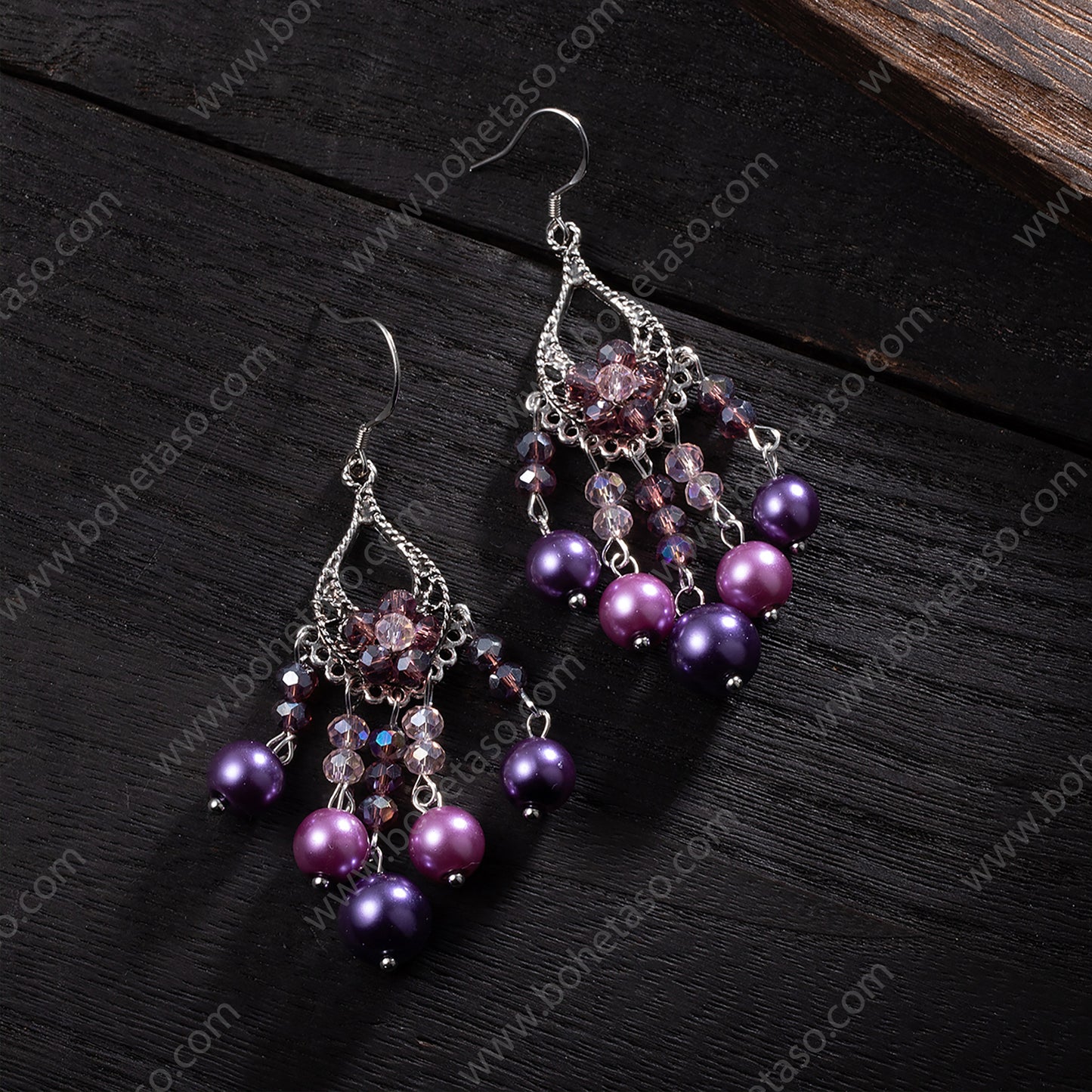 Handmade earrings in Bohemian style Earrings for traveling commuting to work