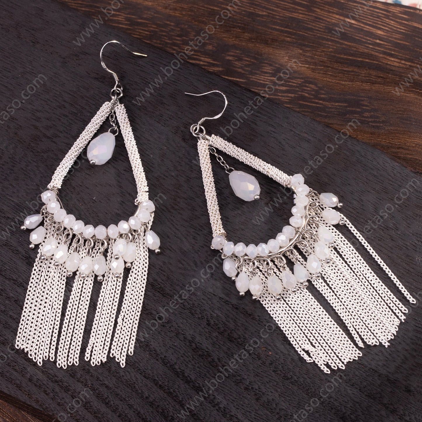 Handmade tassel earrings in Bohemian style Earrings for traveling commuting to work