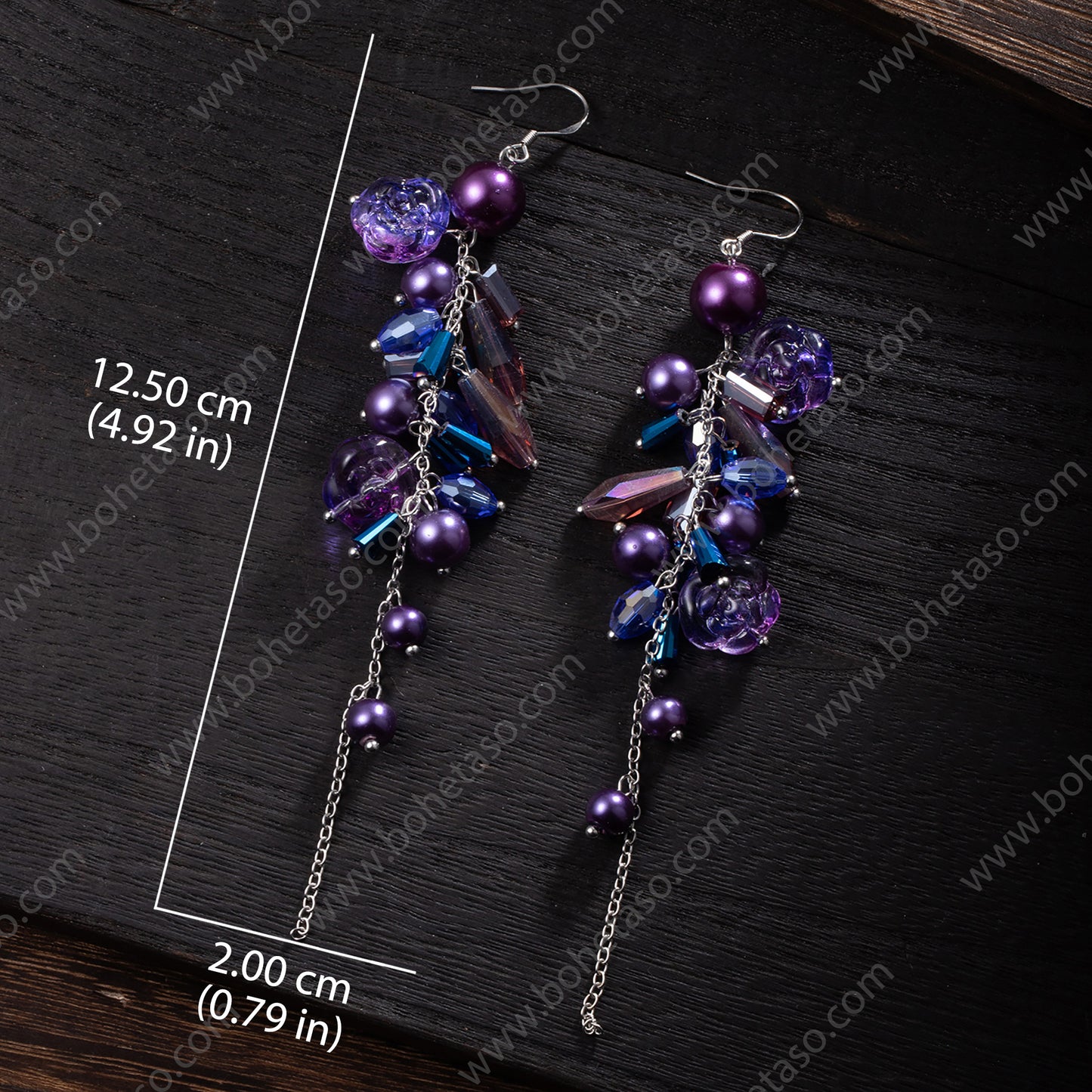 Handmade earrings in Bohemian style Earrings for traveling commuting to work