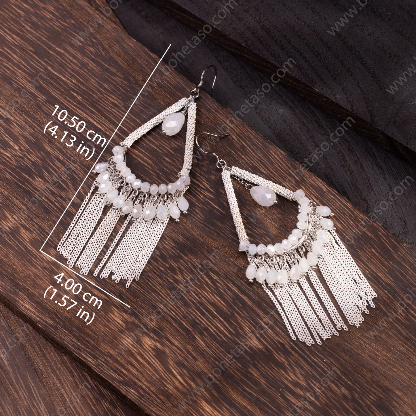 Handmade tassel earrings in Bohemian style Earrings for traveling commuting to work