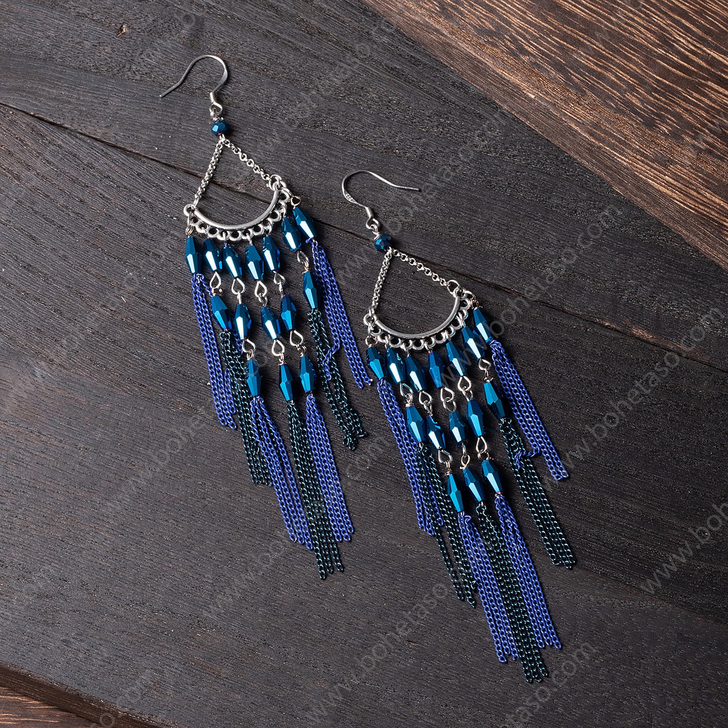 Handmade tassel earrings in Bohemian style Earrings for traveling commuting to work