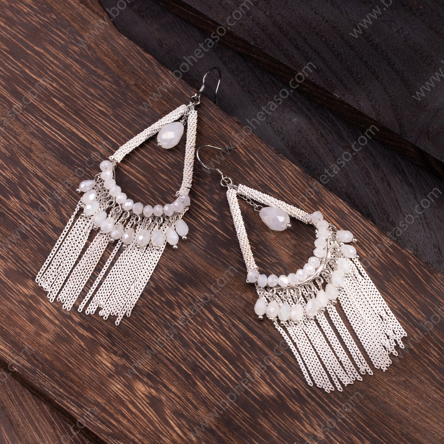 Handmade tassel earrings in Bohemian style Earrings for traveling commuting to work