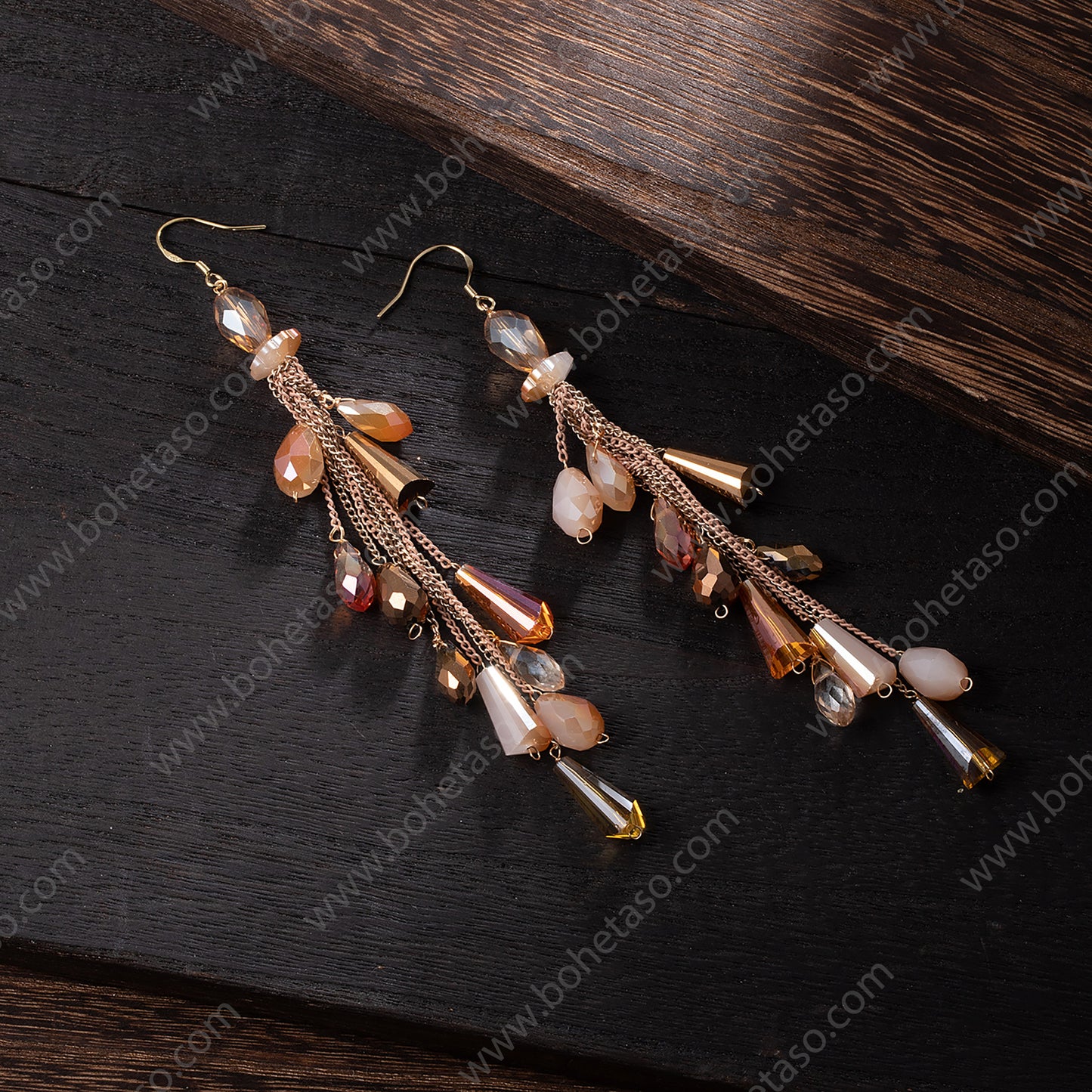 Handmade tassel earrings in Bohemian style Earrings for traveling commuting to work